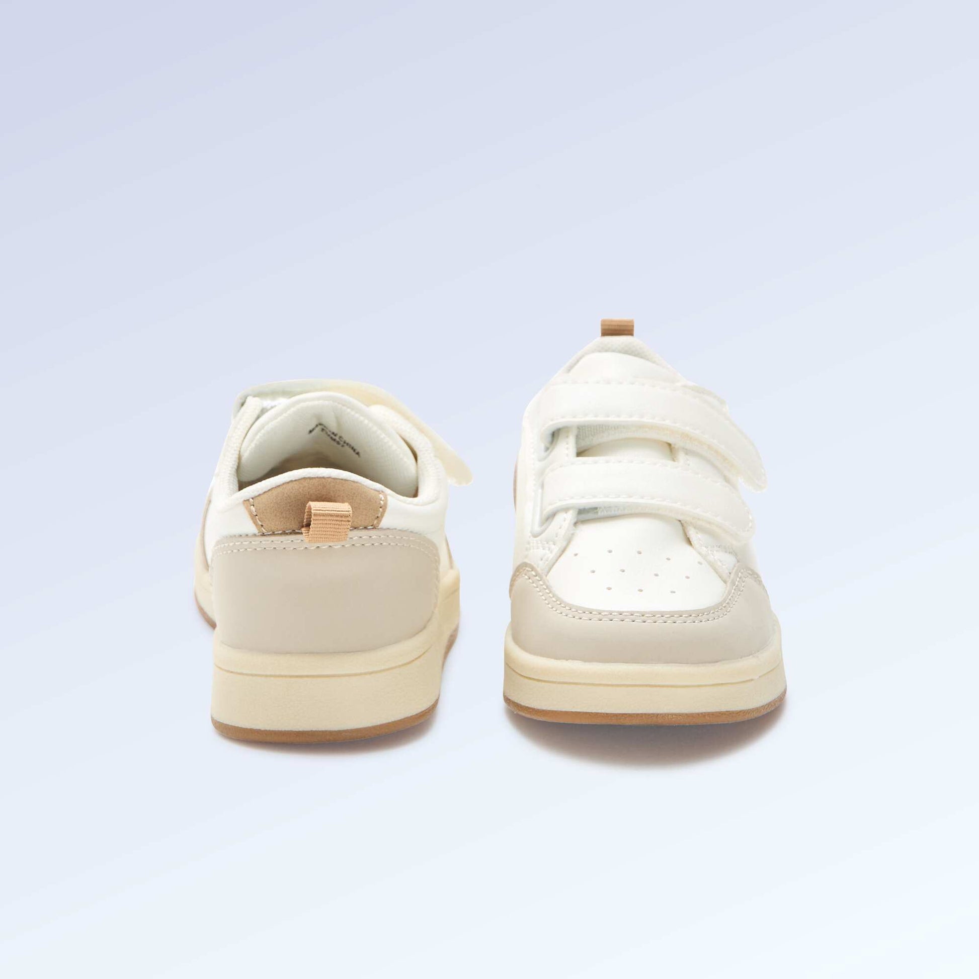 Baskets à scratchs - motricité 4 'marcher' - Kitchoun BEIGE