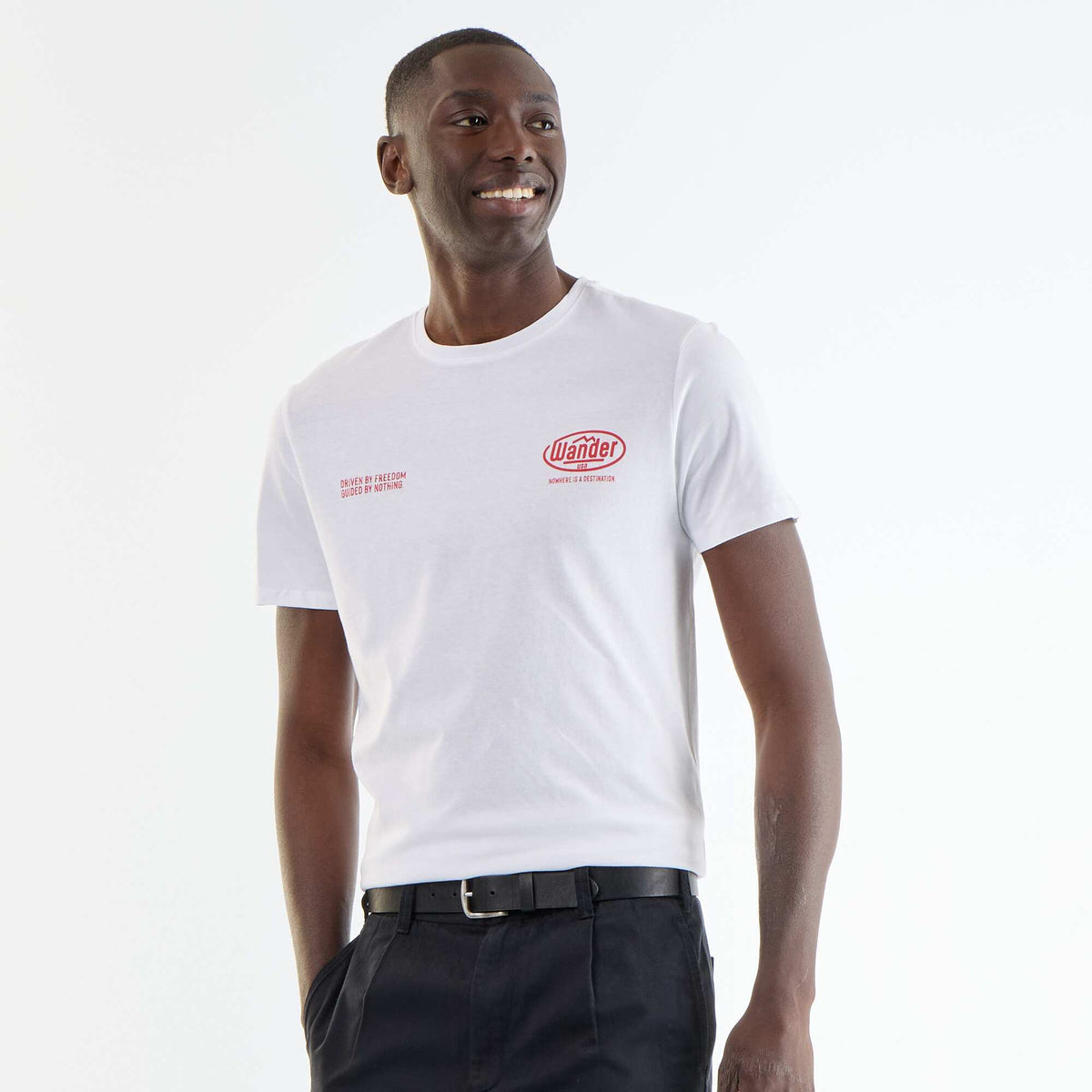 T-shirt imprimé fantaisie à manches courtes BLANC