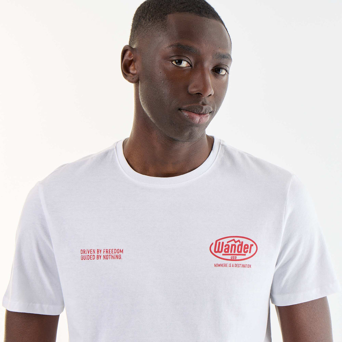 T-shirt imprimé fantaisie à manches courtes BLANC