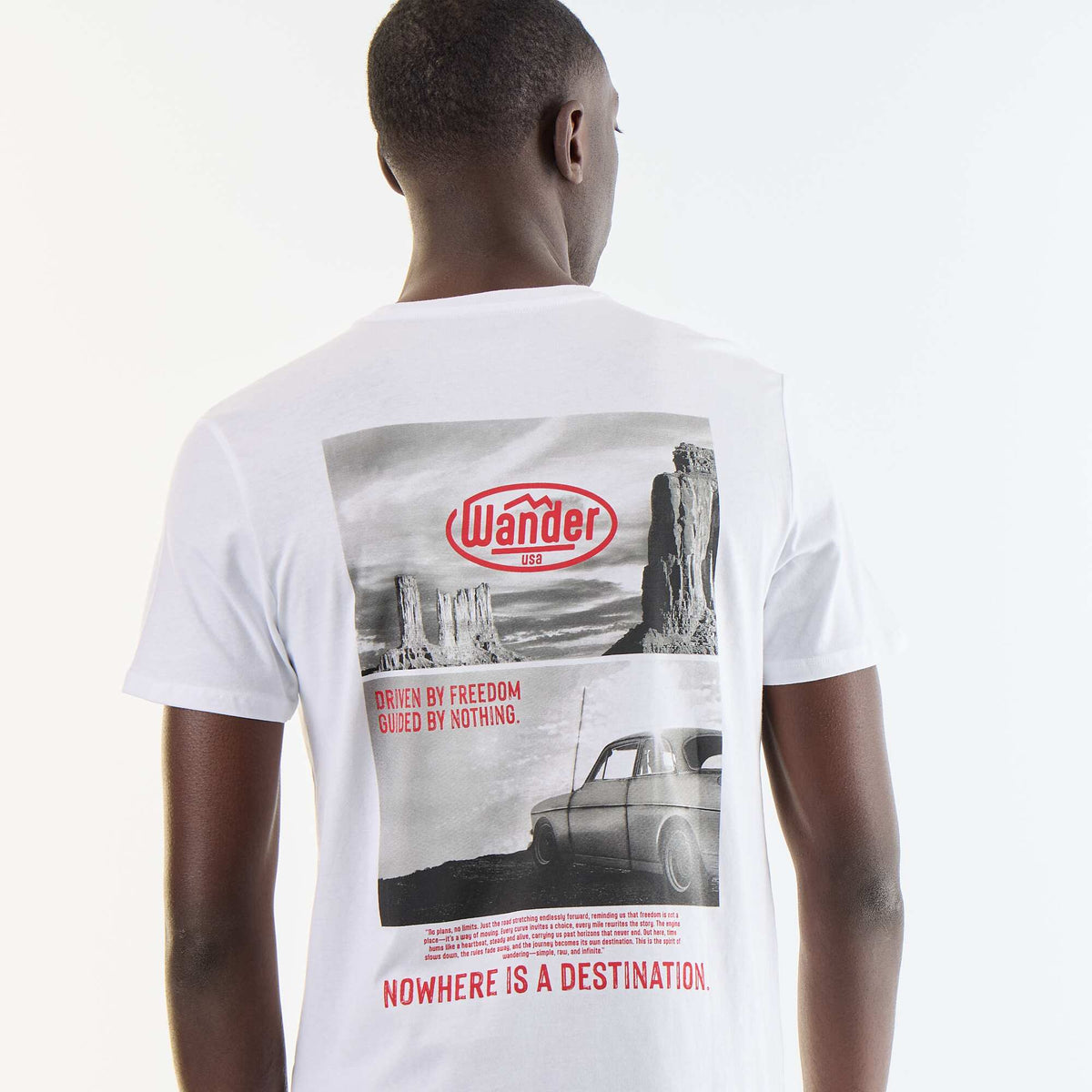 T-shirt imprimé fantaisie à manches courtes BLANC