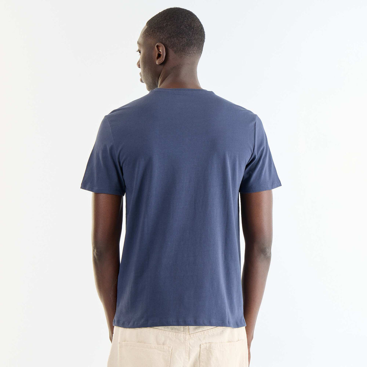 T-shirt imprimé fantaisie à manches courtes BLEU