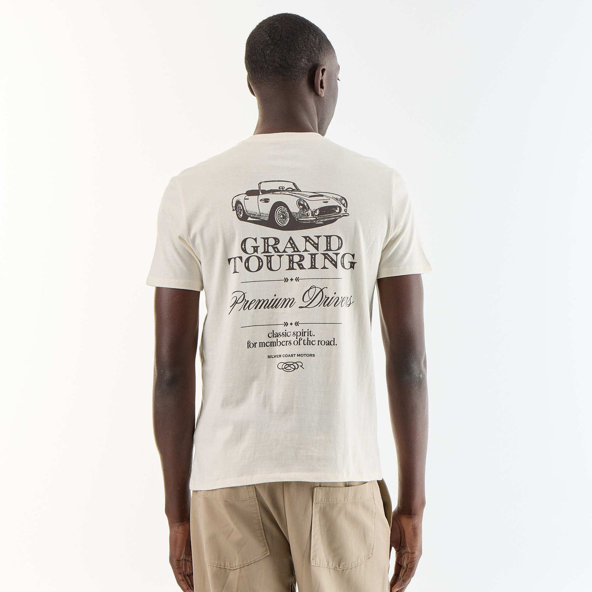 T-shirt imprimé fantaisie à manches courtes BLANC