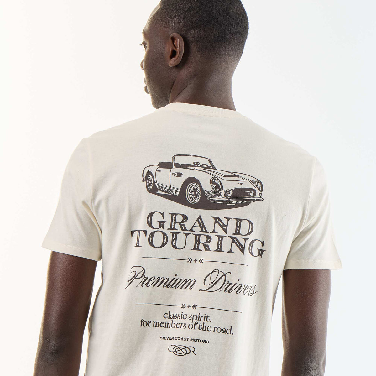 T-shirt imprimé fantaisie à manches courtes BLANC