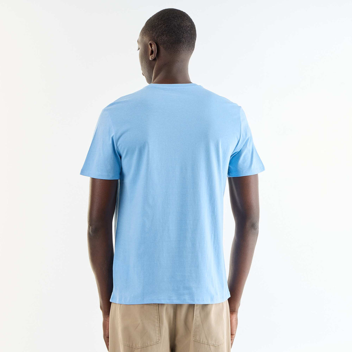 T-shirt imprimé fantaisie à manches courtes BLEU