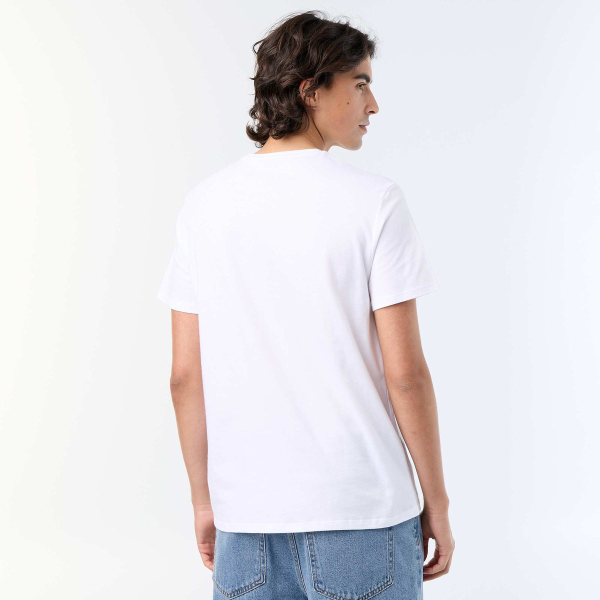 T-shirt à manches courtes imprimé BLANC