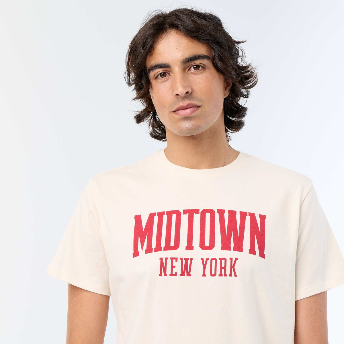 T-shirt à manches courtes imprimé BLANC