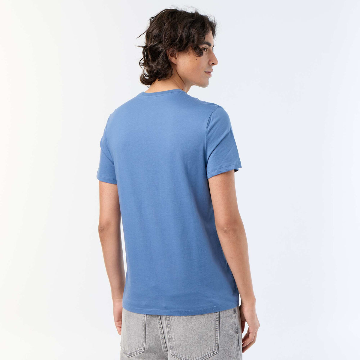 T-shirt à manches courtes imprimé BLEU