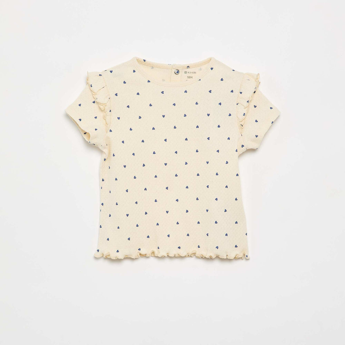 Pyjama en maille pointelle t-shirt + short - 2 pièces BEIGE