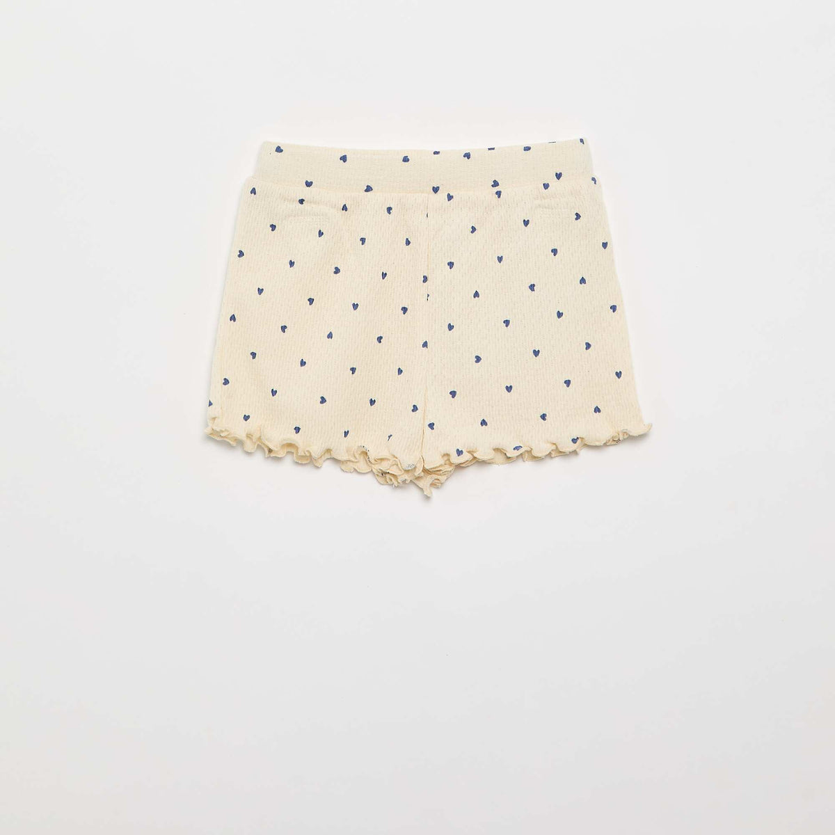 Pyjama en maille pointelle t-shirt + short - 2 pièces BEIGE