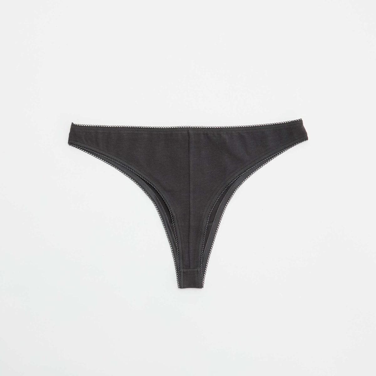 Lot de 5 tangas en coton BEIGE