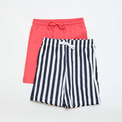 Lot de shorts légers - 2 pièces BLANC