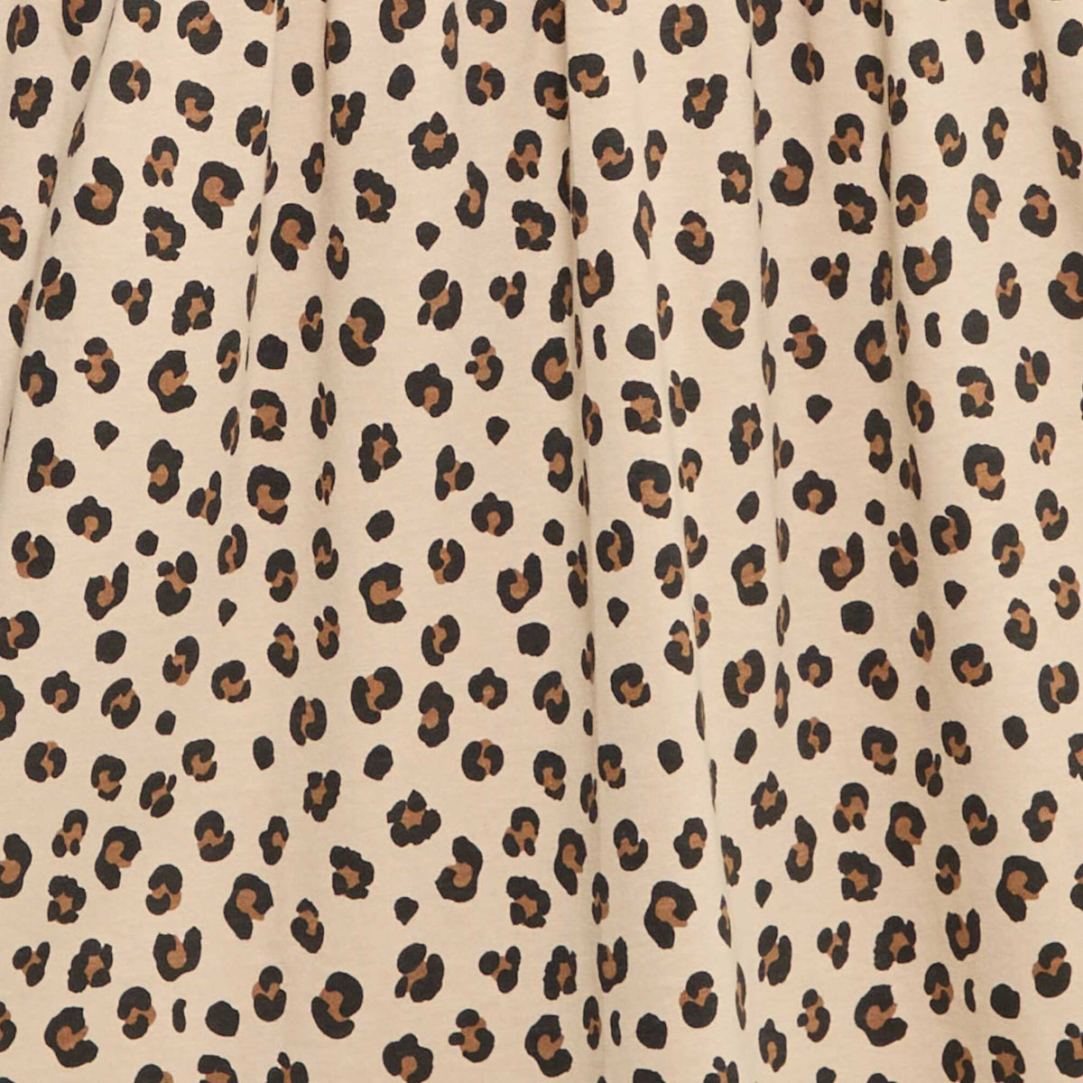 Robe à manches longues en jersey de coton BEIGE