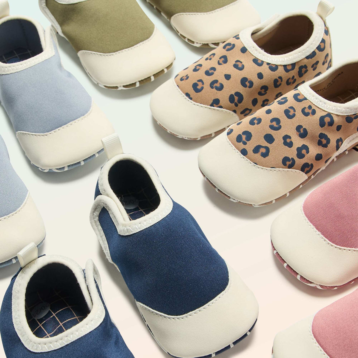 Chaussons motricité 2 '4 pattes' - Kitchoun ROSE
