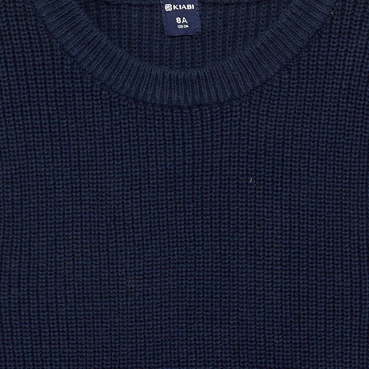 Pull sans manches en maille tricot BLEU