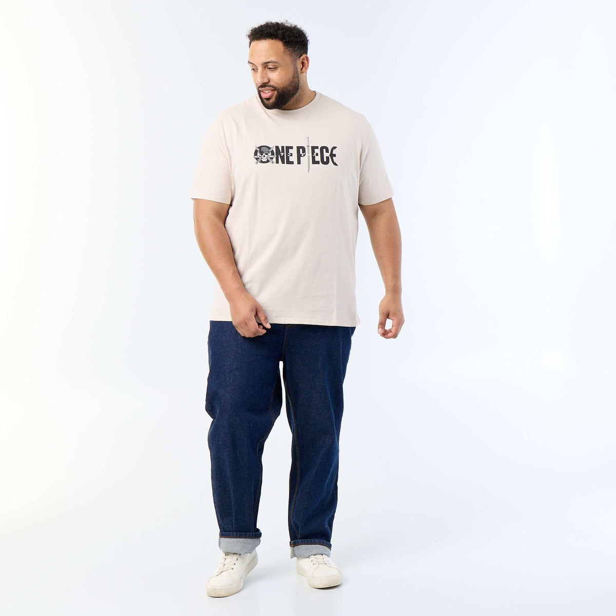T-shirt 'One Piece' à manches courtes GRIS