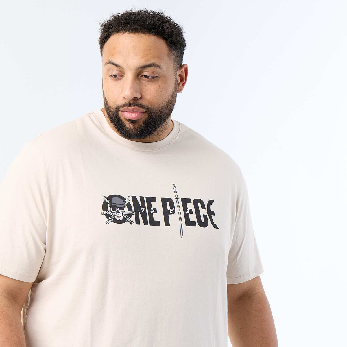 T-shirt 'One Piece' à manches courtes GRIS