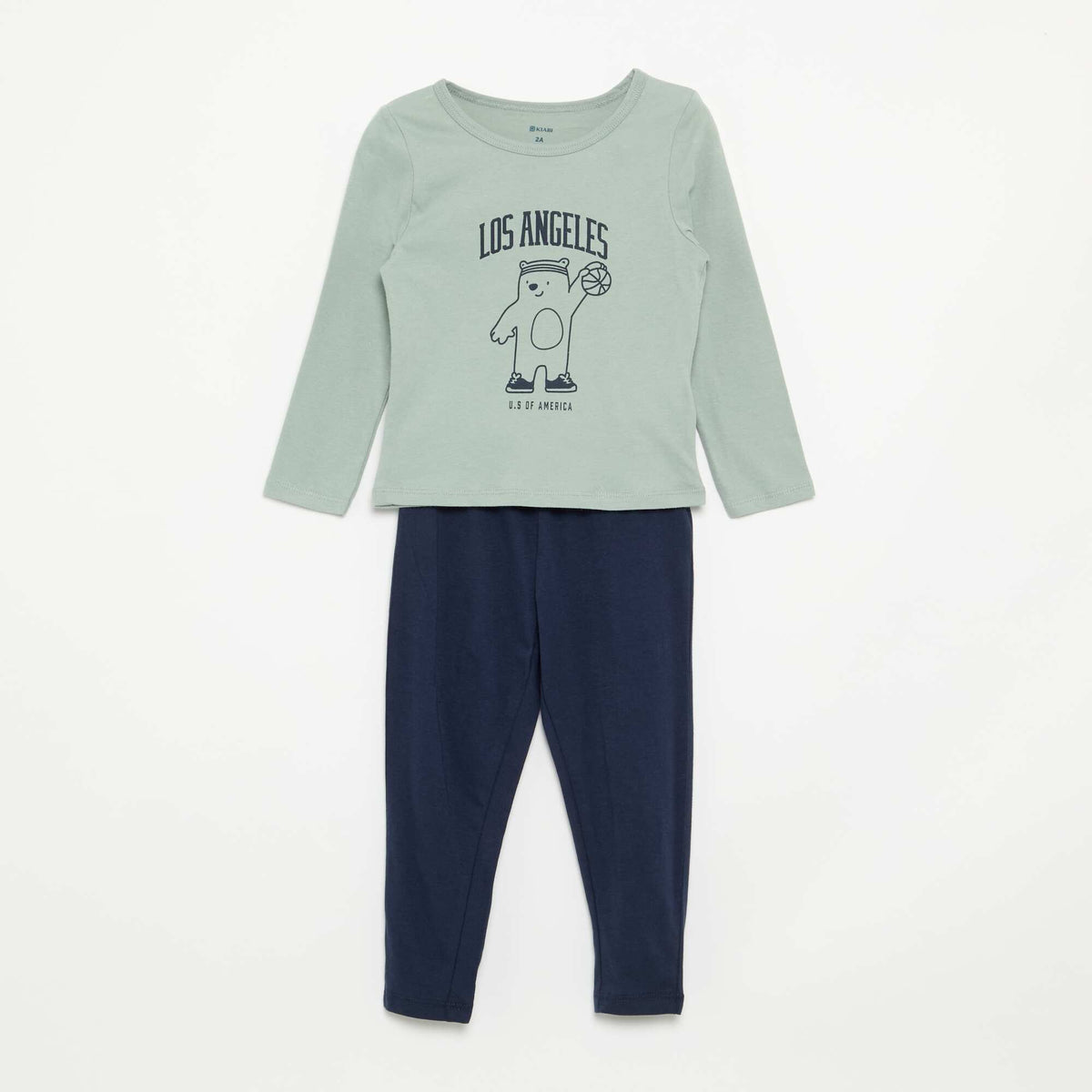 Pyjama 2 pièces en jersey BLEU