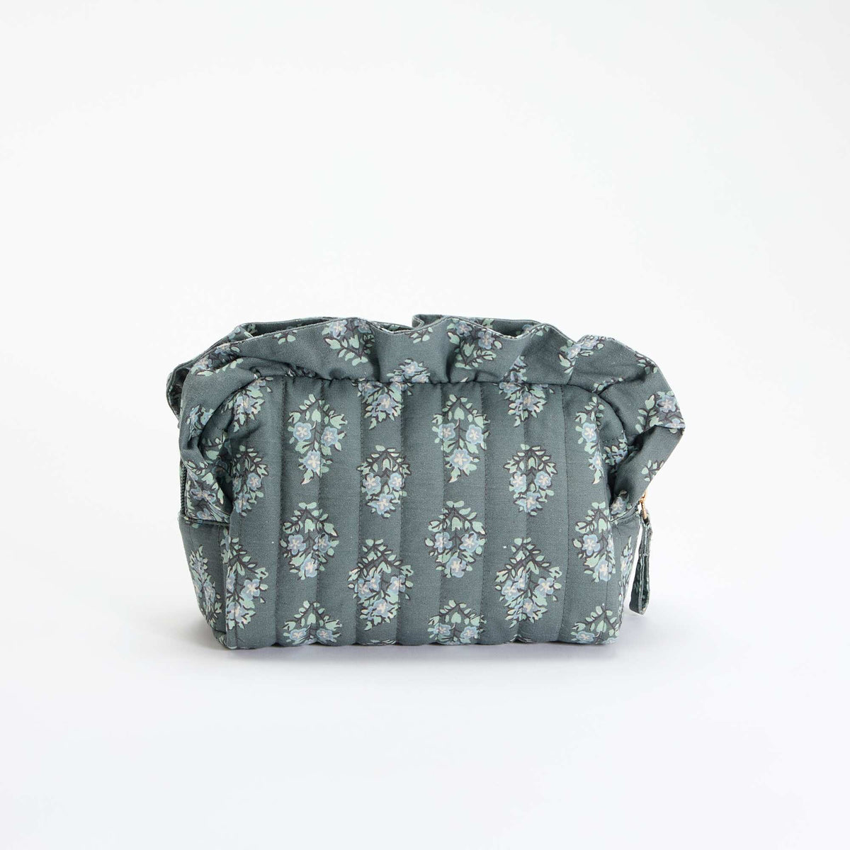 Trousse imprimée en textile VERT