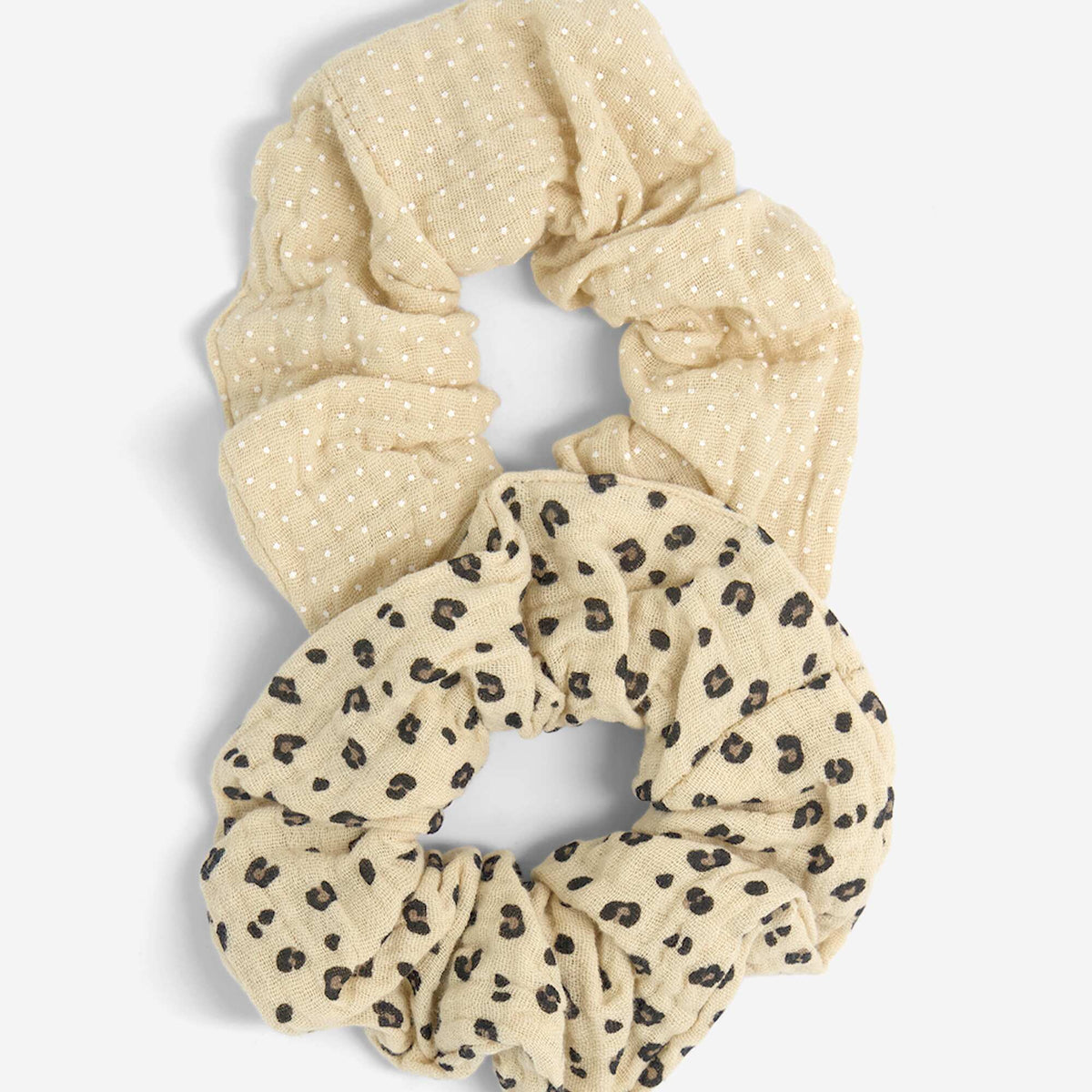 Lot de 2 chouhous imprimés BEIGE