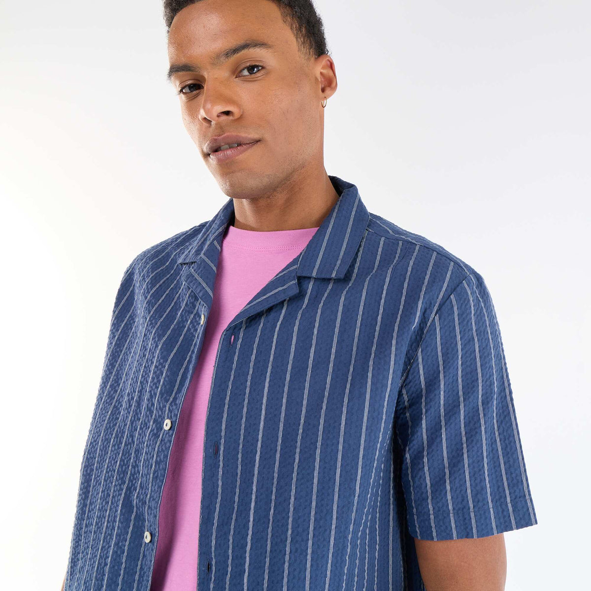Chemise manches courtes BLEU