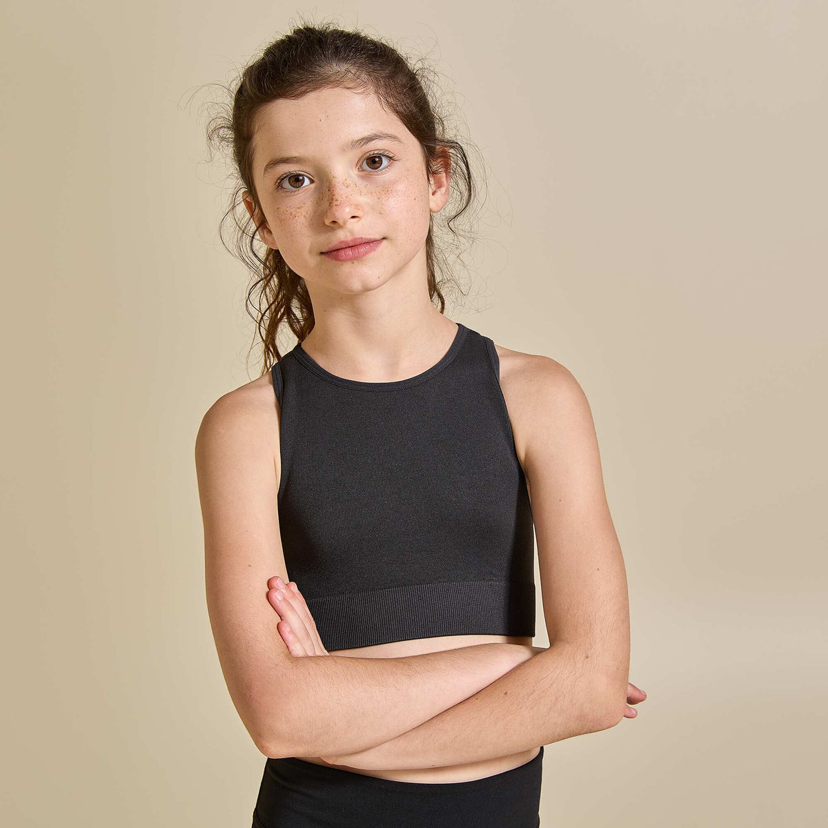 Brassière de sport sans couture NOIR