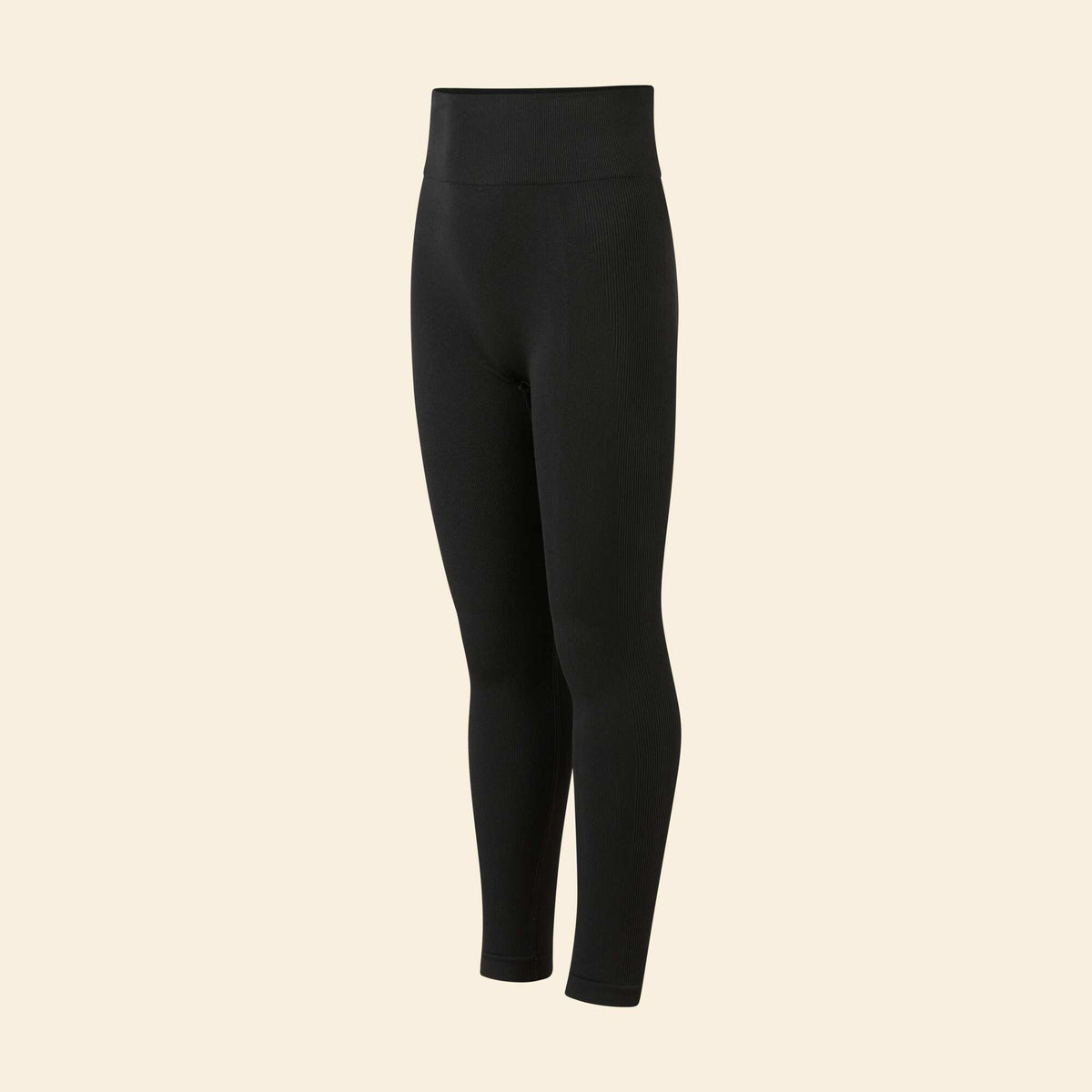 Legging de sport en rib NOIR