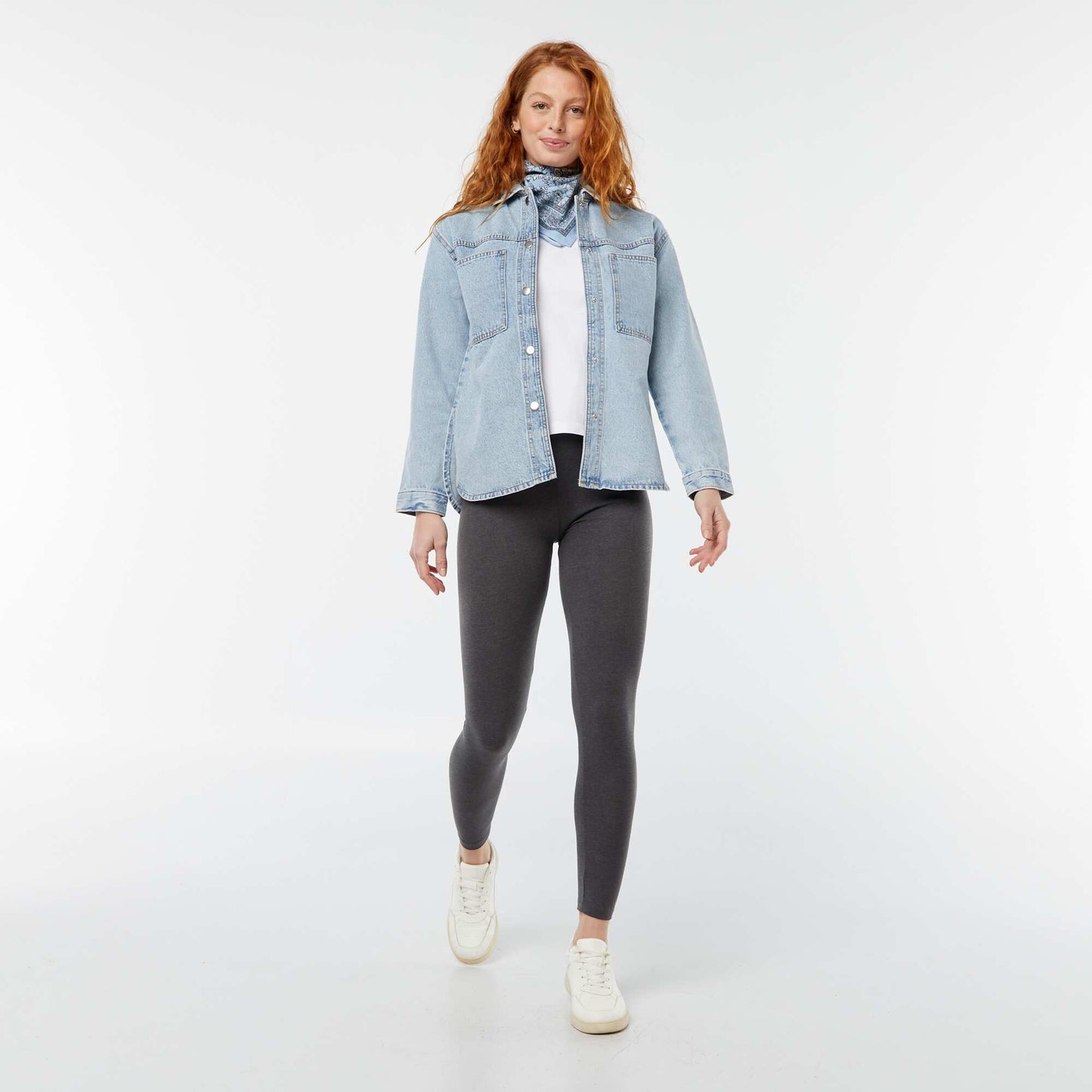Legging de sport GRIS FONCé