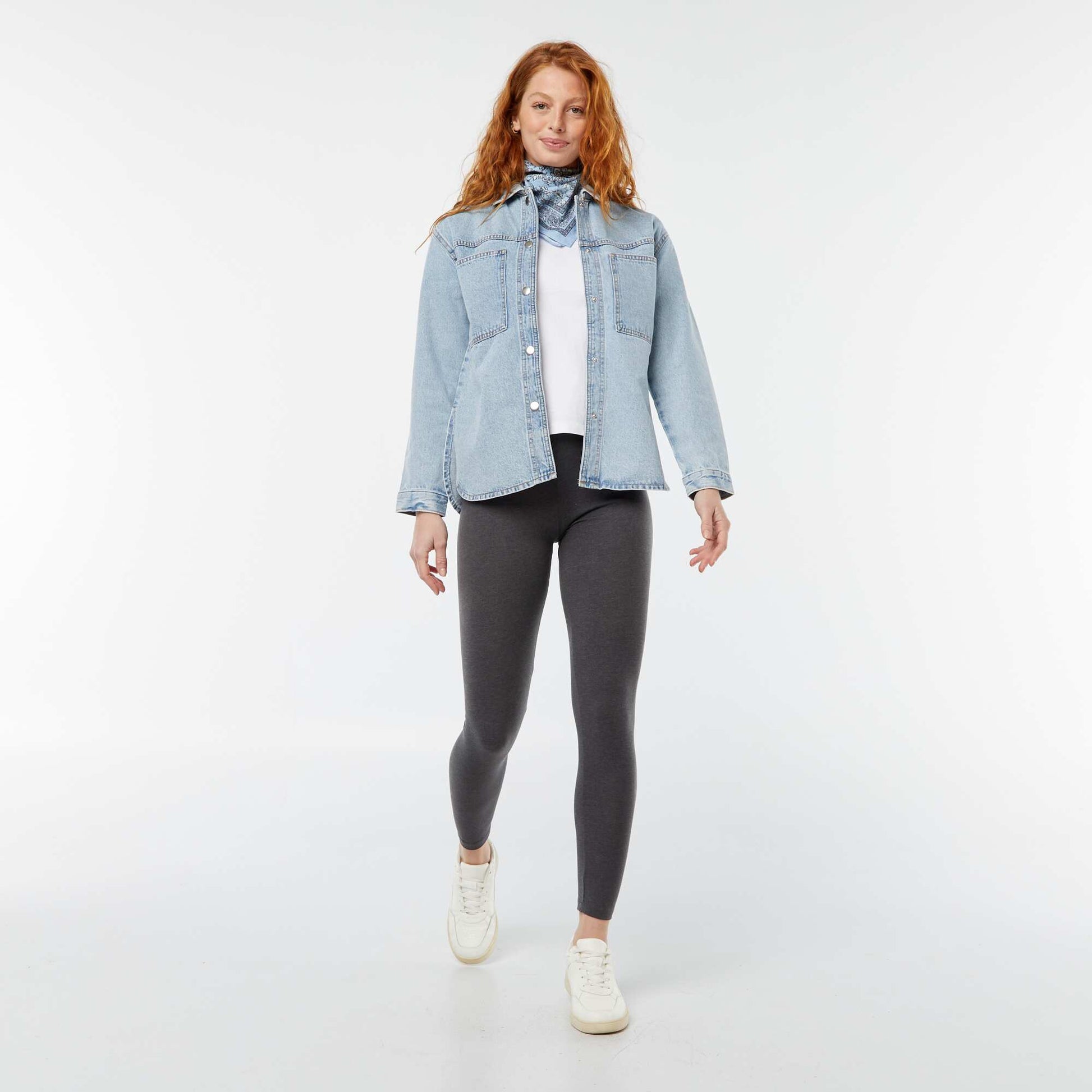 Legging de sport GRIS FONCé