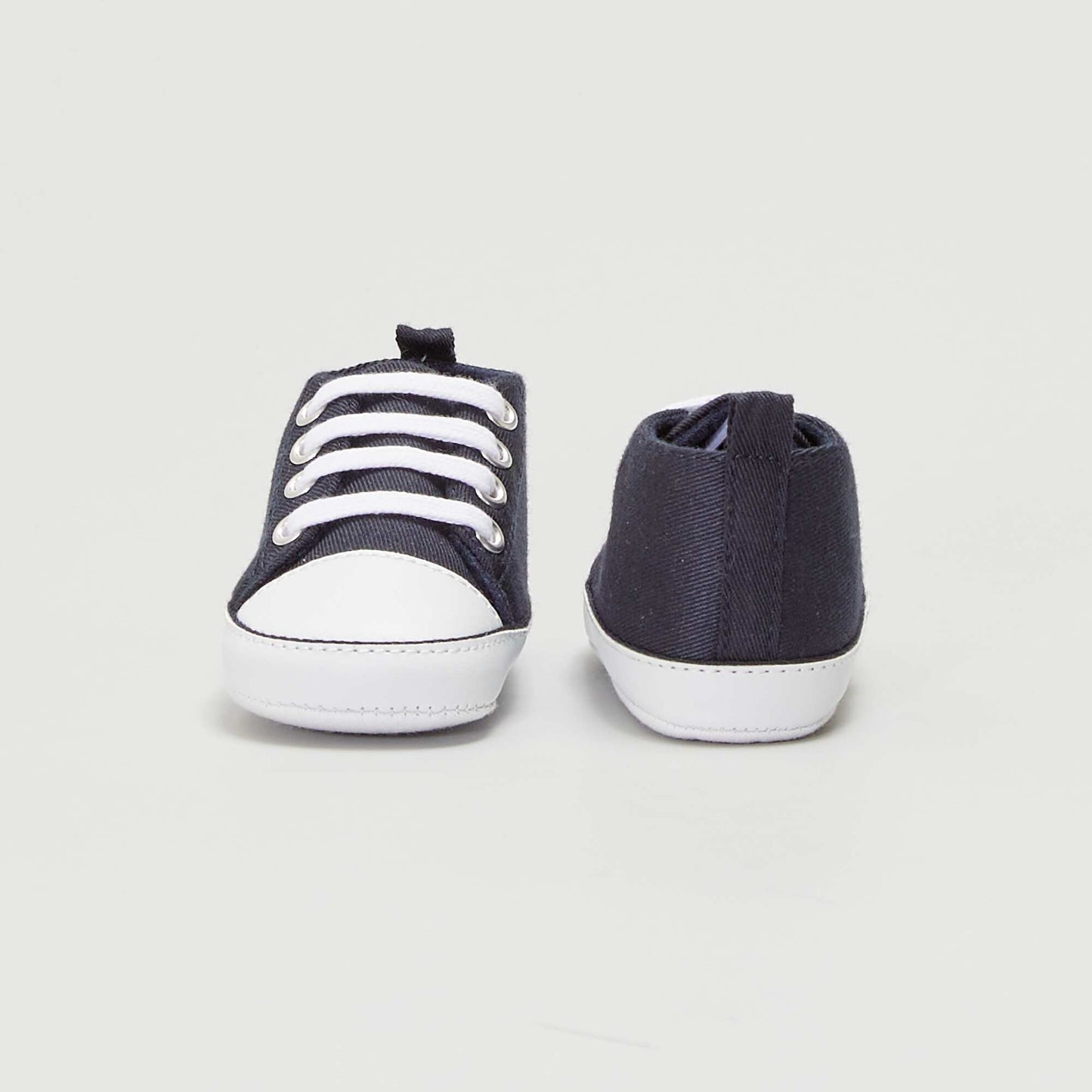 Baskets montantes en toile MARINE