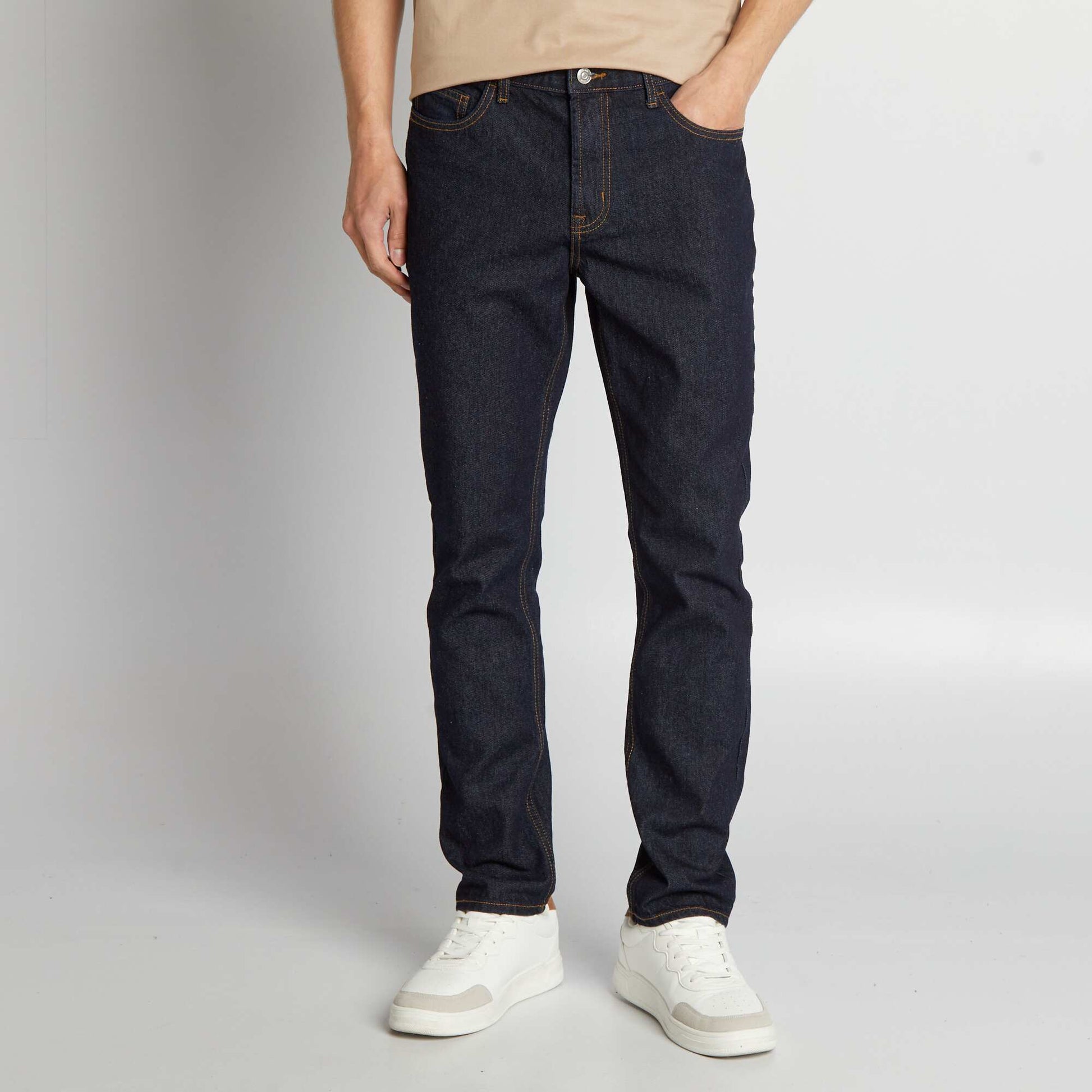 Jean regular brut L32 BLEU