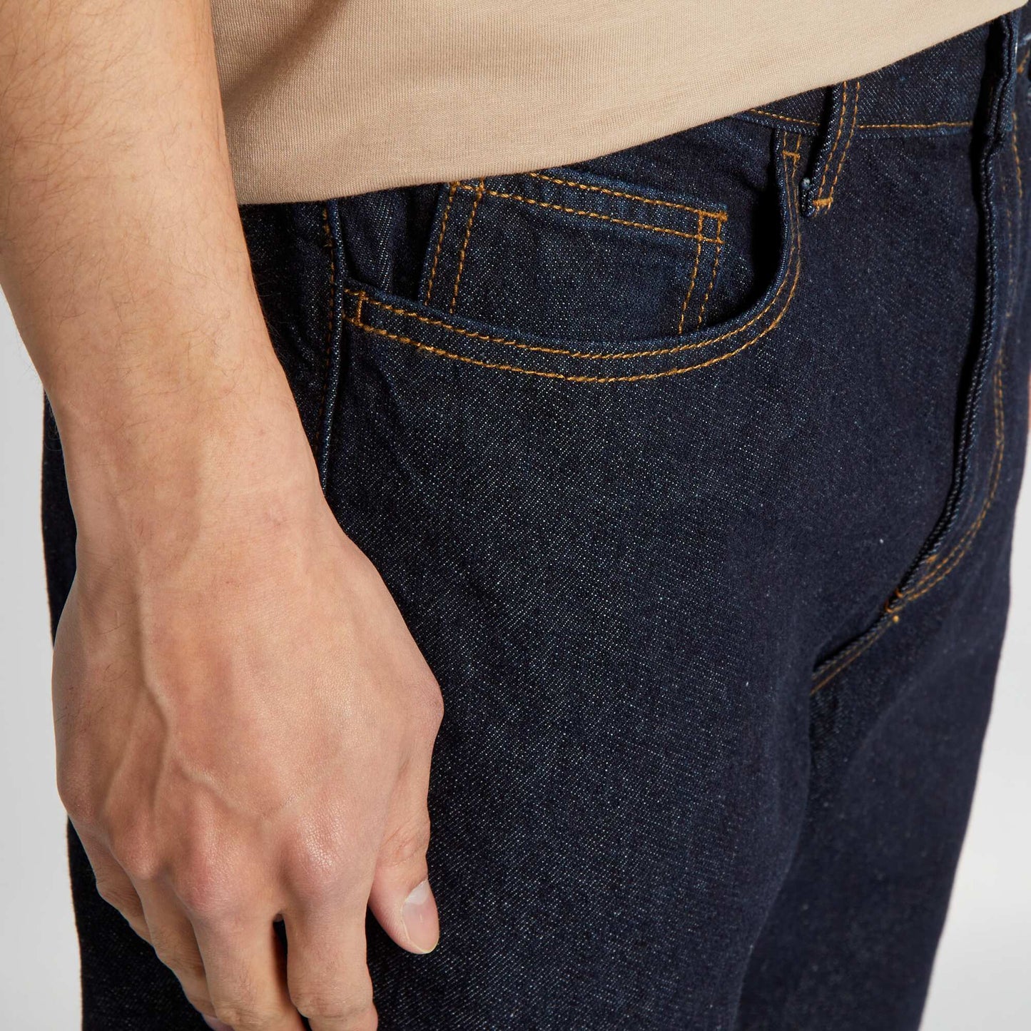 Jean regular brut L32 BLEU