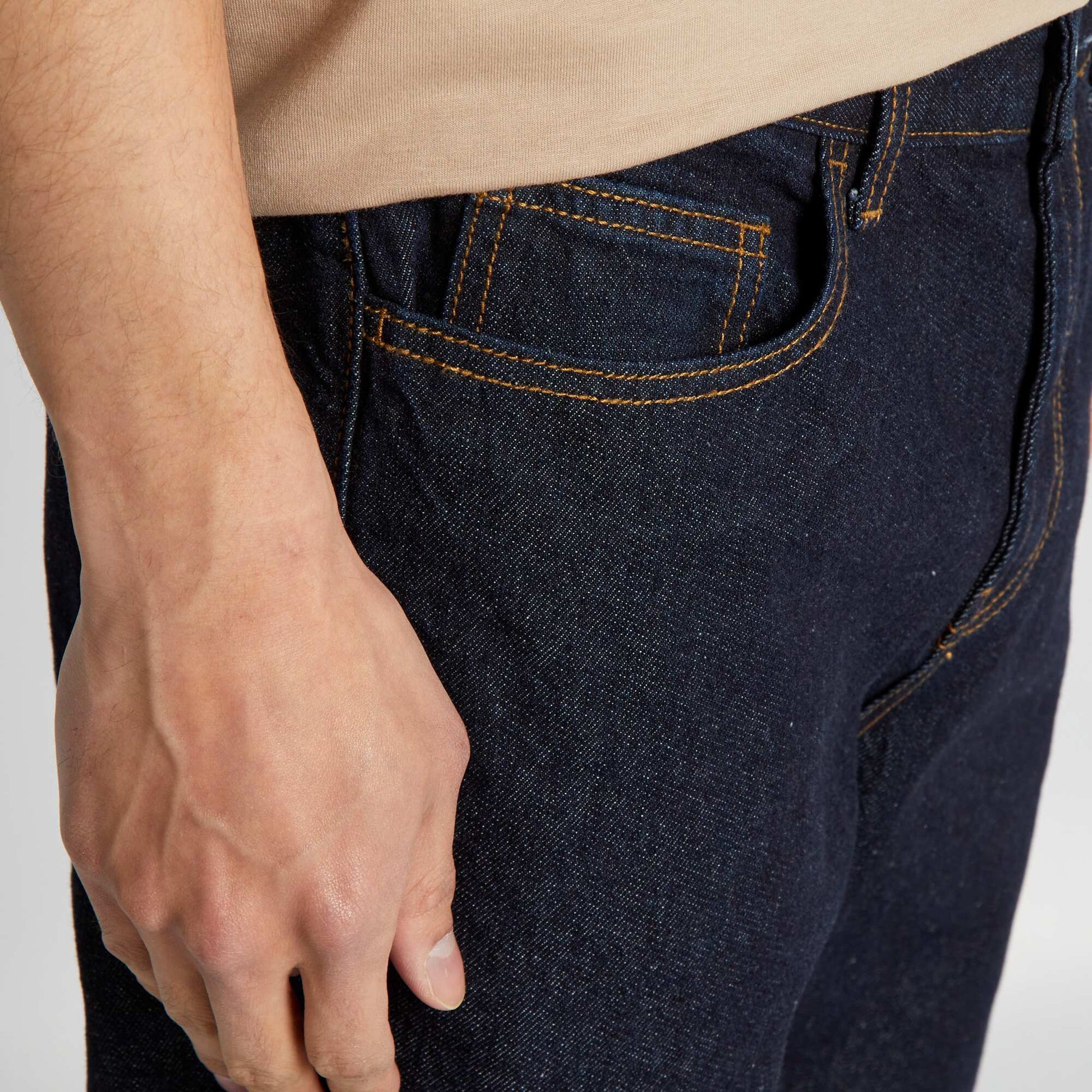 Jean regular brut L32 BLEU