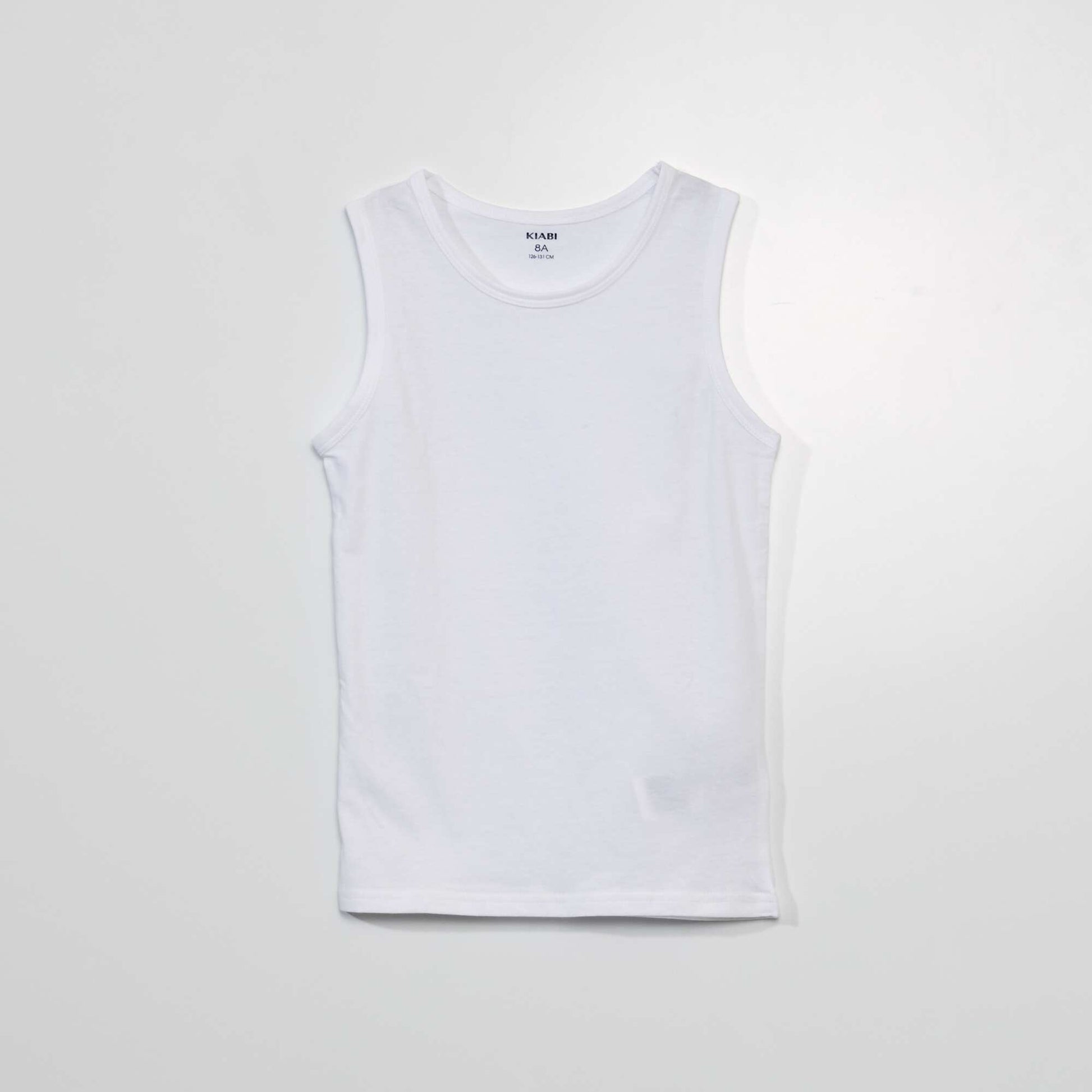 Lot 3 maillots de corps en coton BLANC