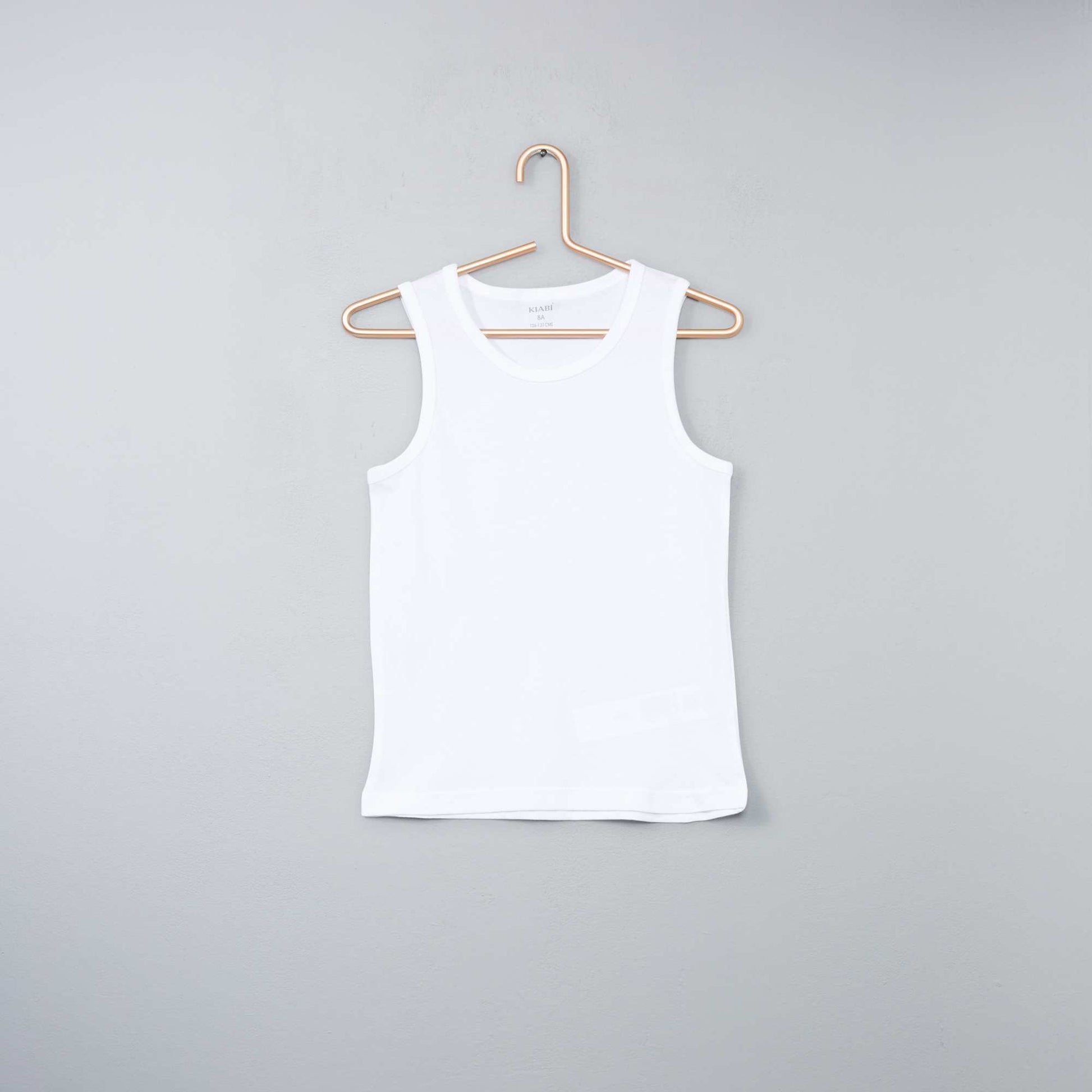 Lot 3 maillots de corps en coton BLANC