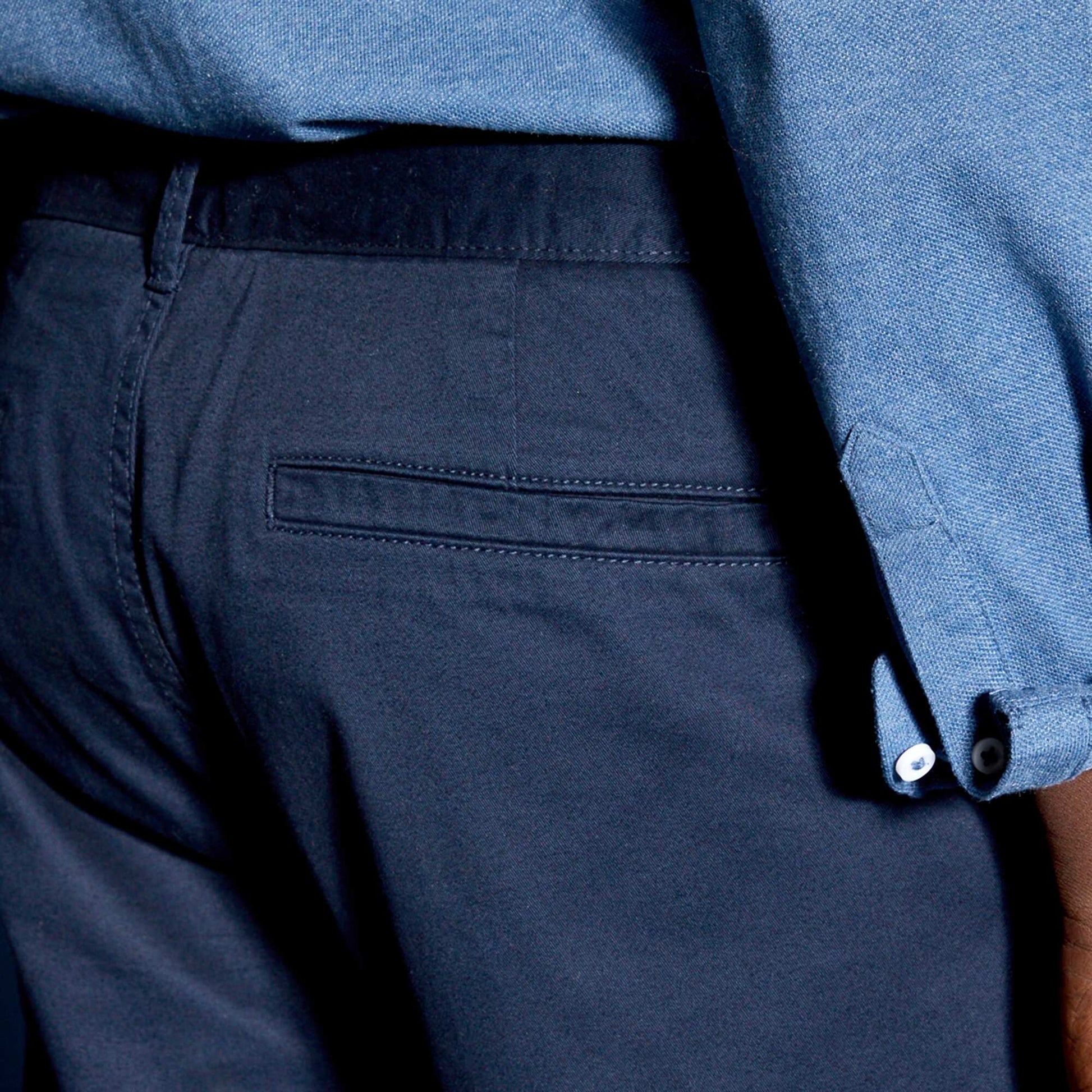 Pantalon chino slim BLEU
