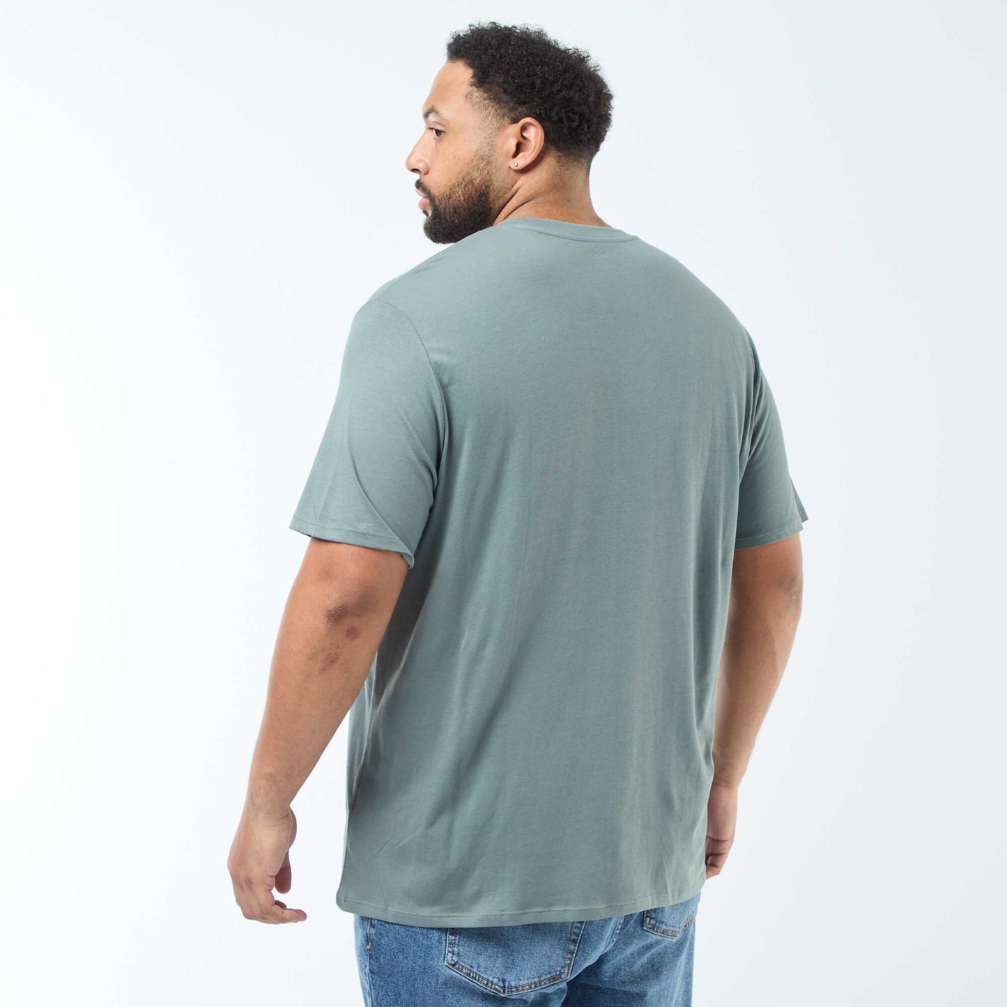 T-shirt uni en maille jersey VERT