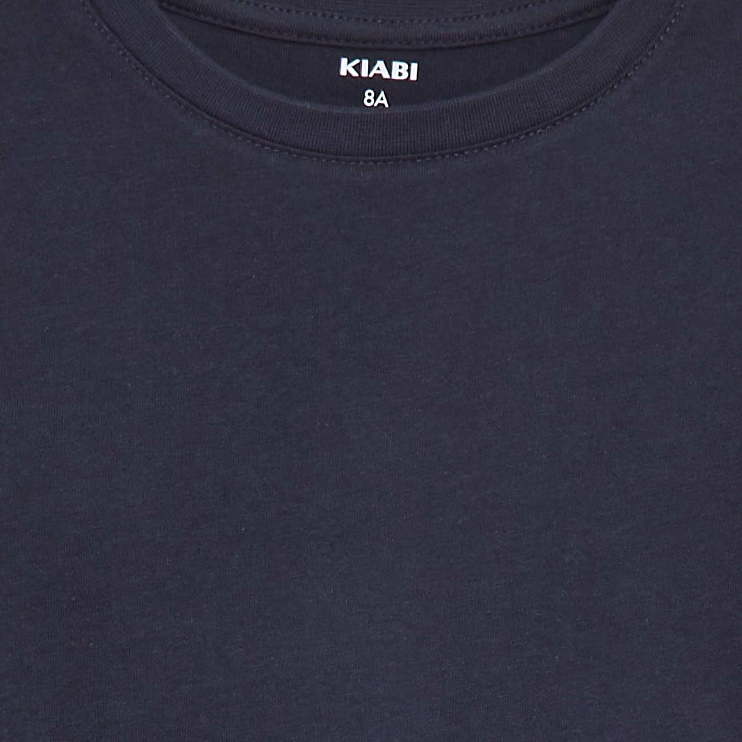 T-shirt basique en jersey uni BLEU
