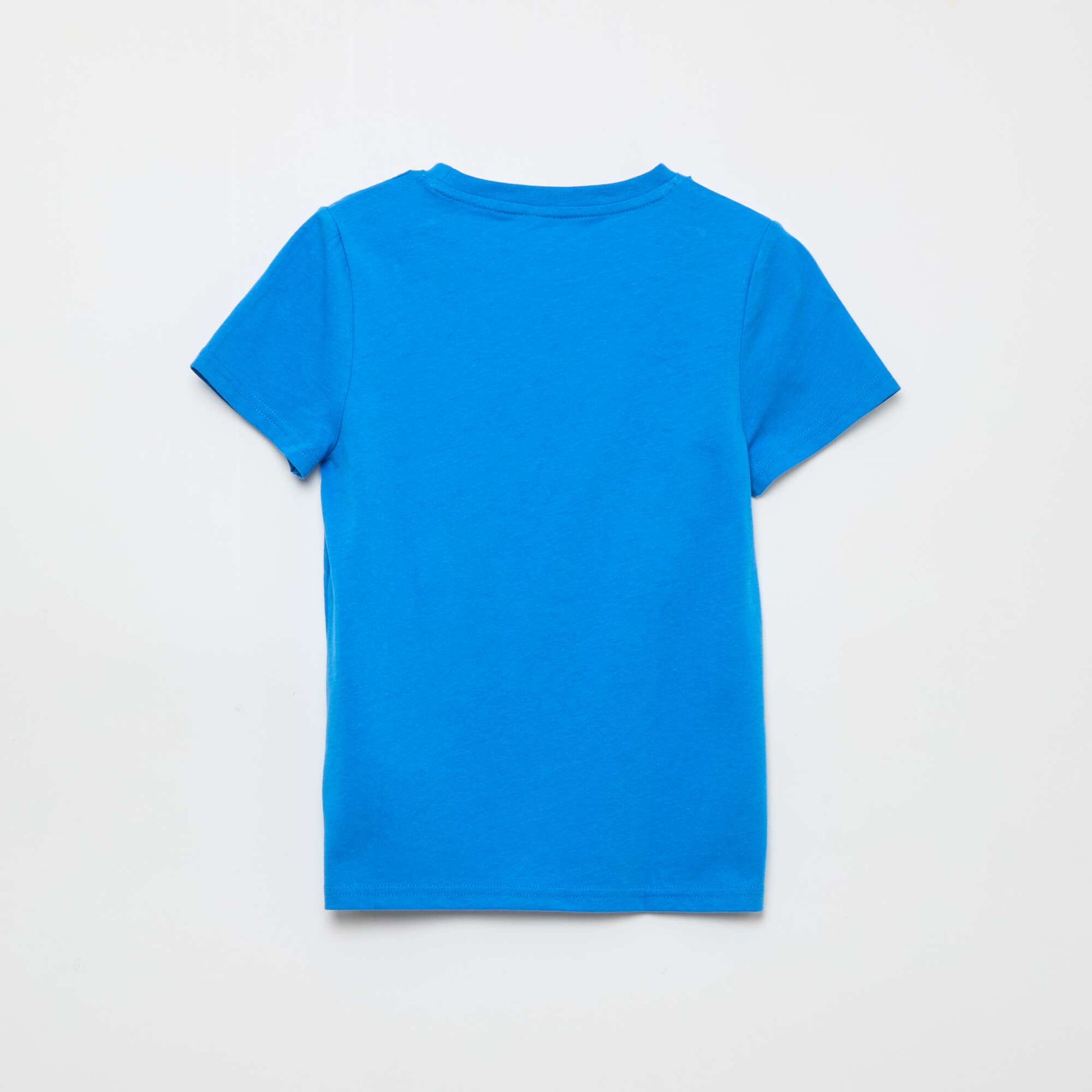 T-shirt basique en jersey uni BLEU