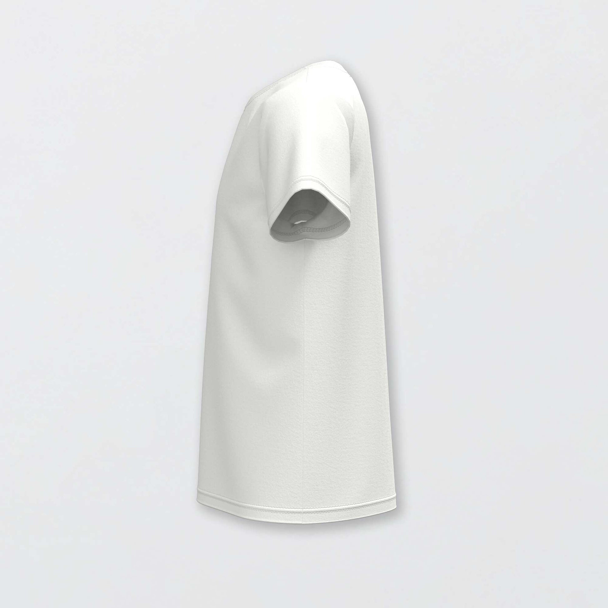 T-shirt basique en jersey uni BLANC