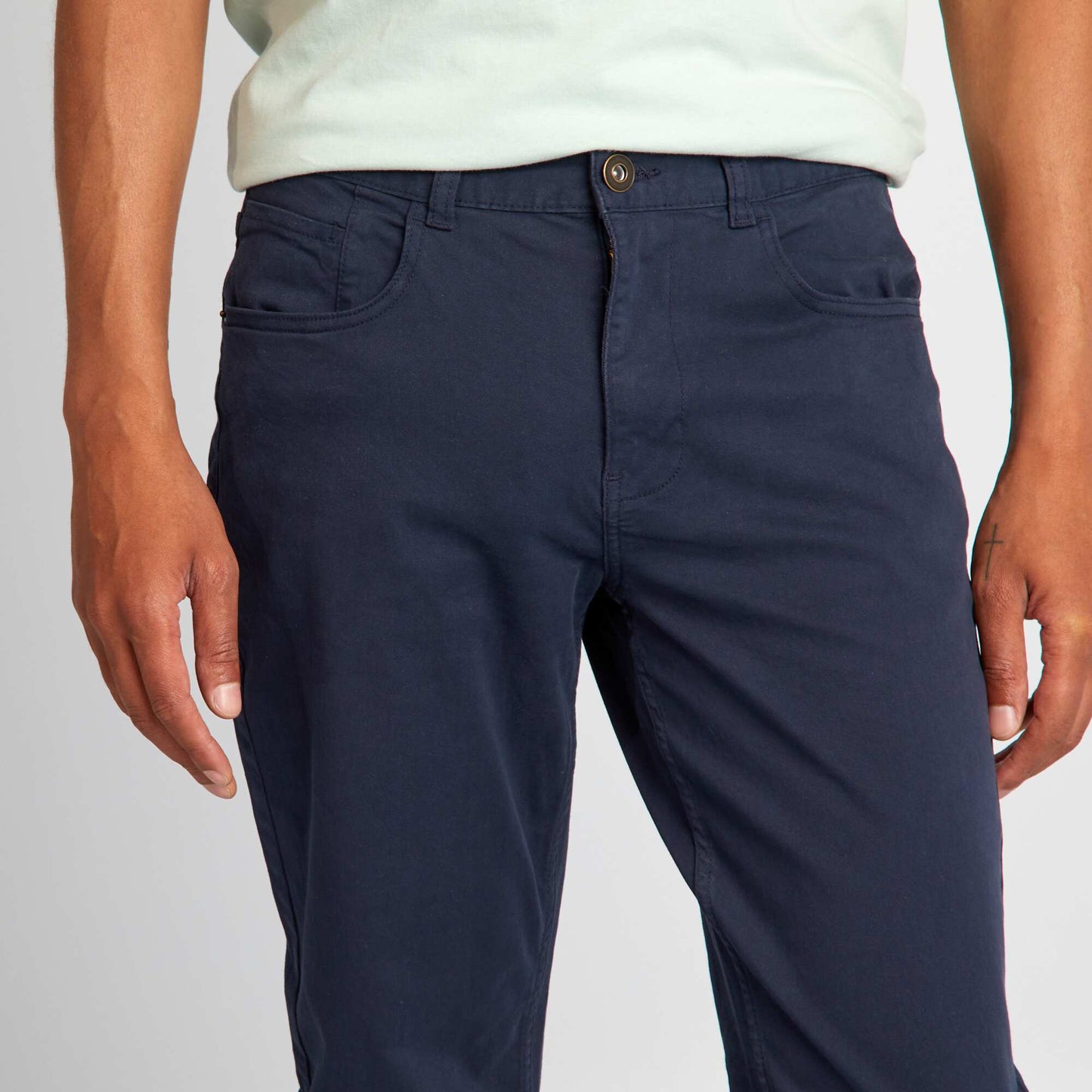 Chino slim 5 poches - L32 BLEU MARINE