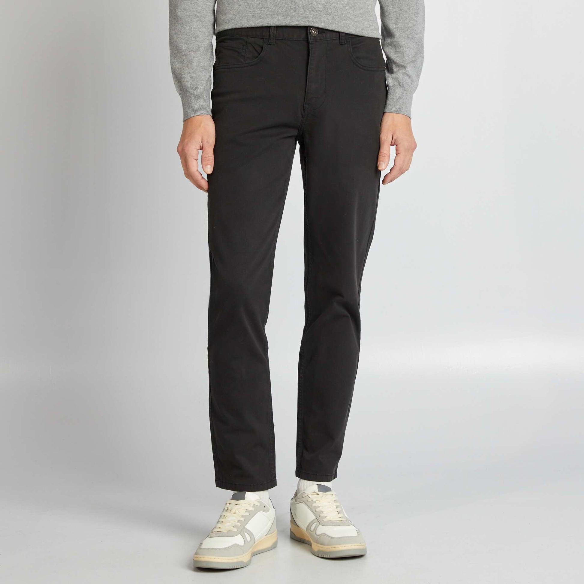 Chino slim 5 poches - L32 NOIR