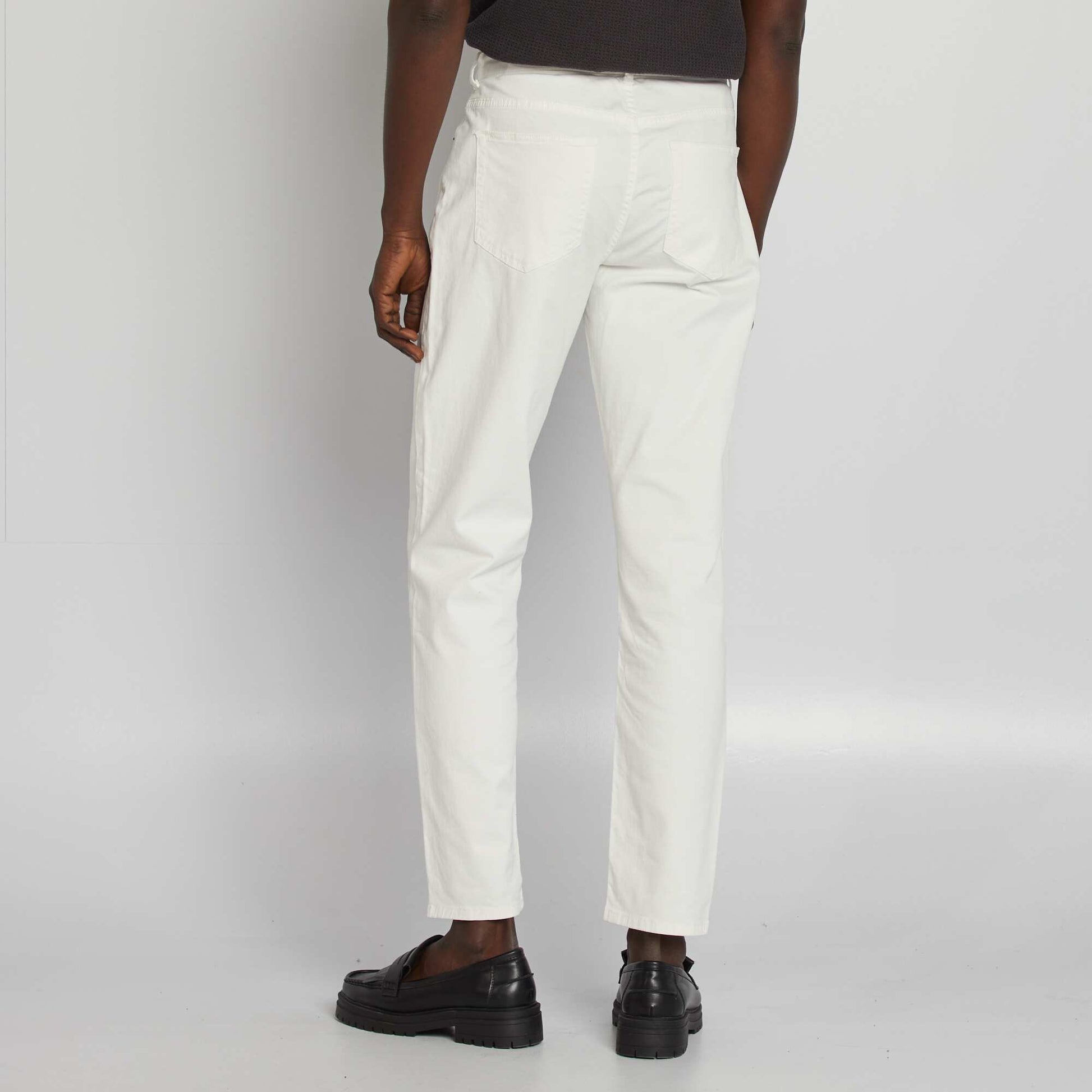Chino slim 5 poches - L32 BLANC