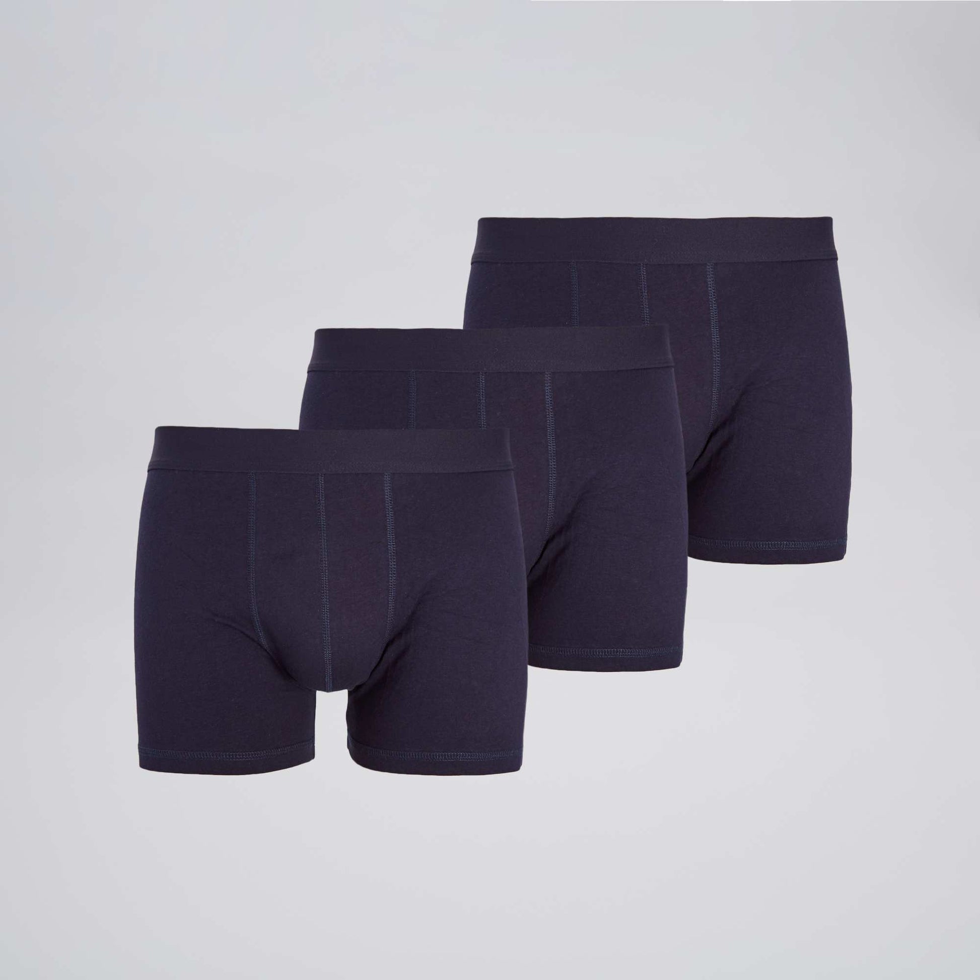 Lot de 3 boxers unis MARINE