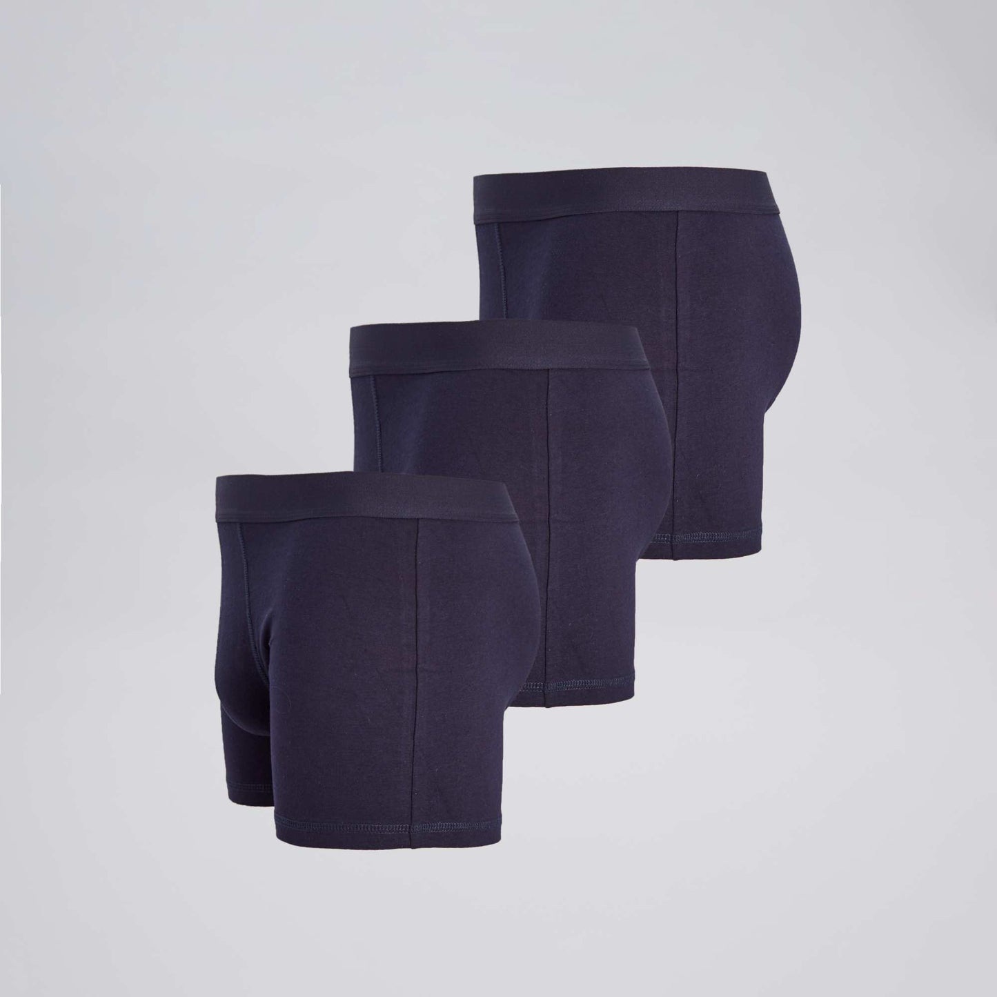Lot de 3 boxers unis MARINE