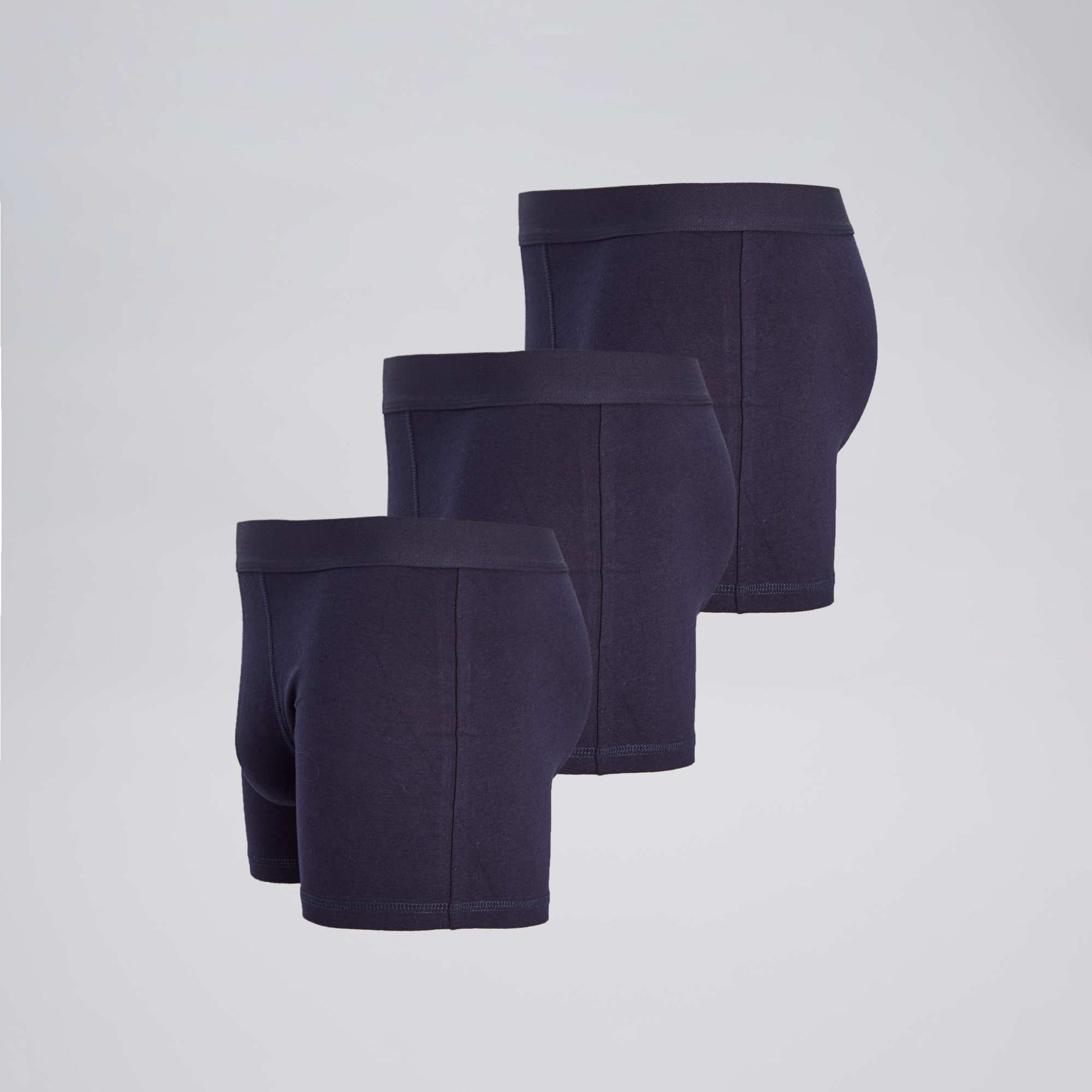 Lot de 3 boxers unis MARINE