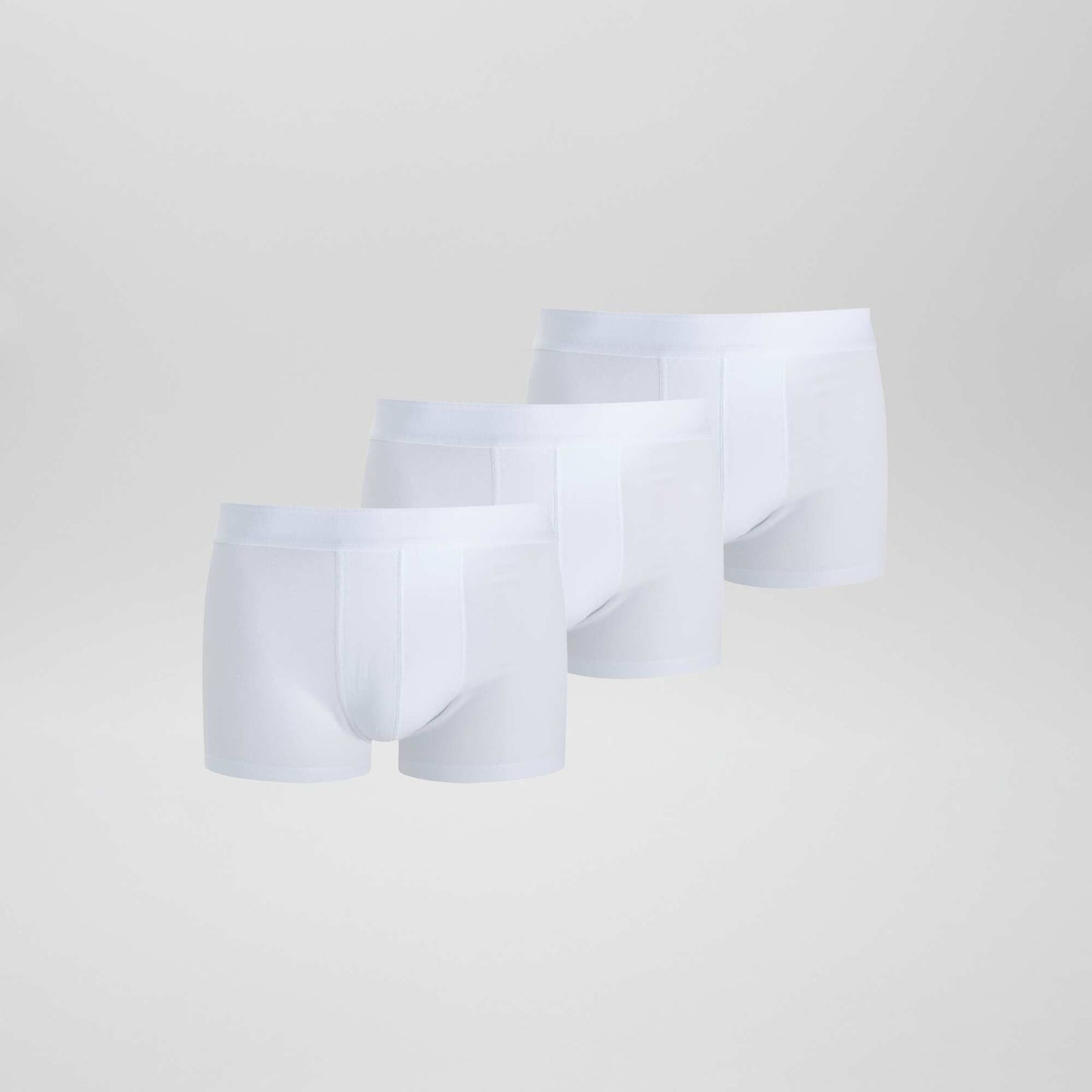 Lot de 3 boxers unis BLANC