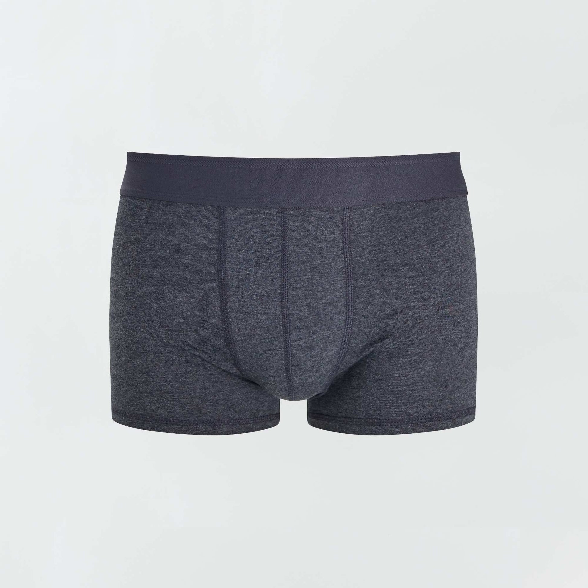 Lot de 3 boxers unis GRIS FONCé