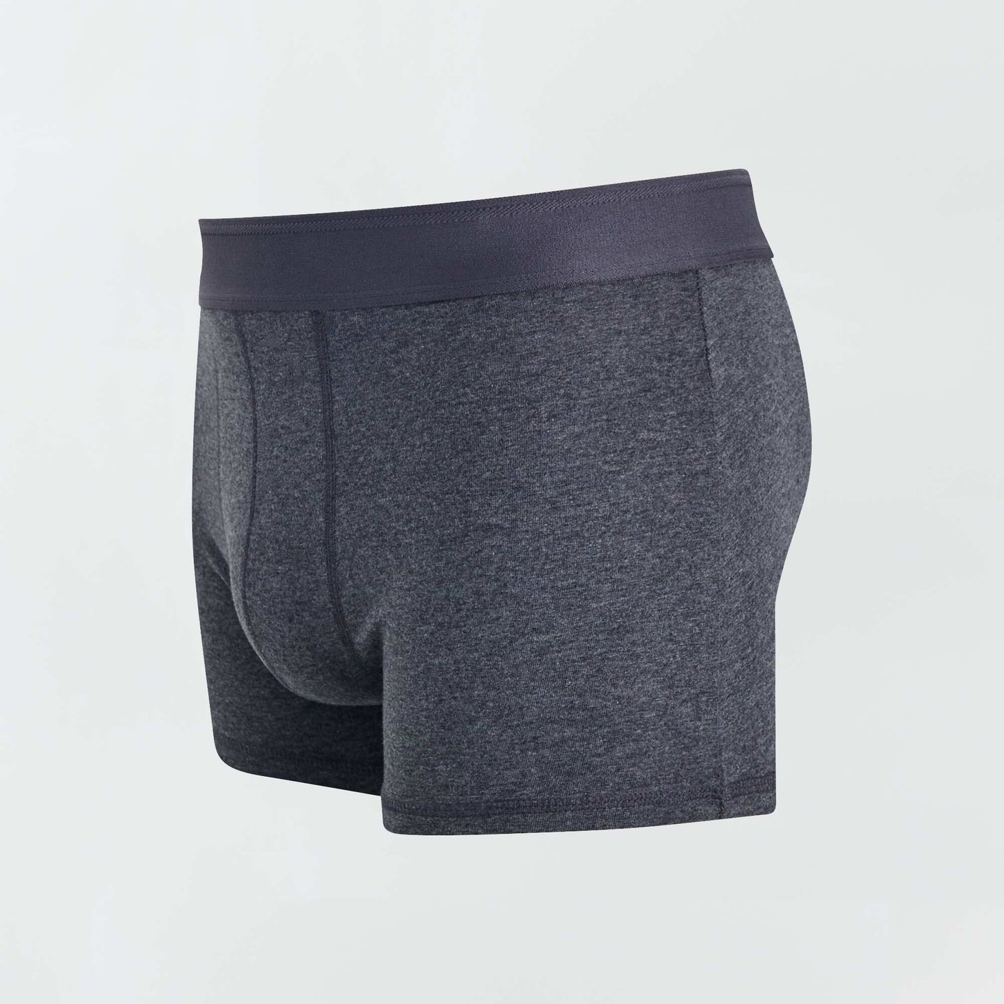 Lot de 3 boxers unis GRIS FONCé