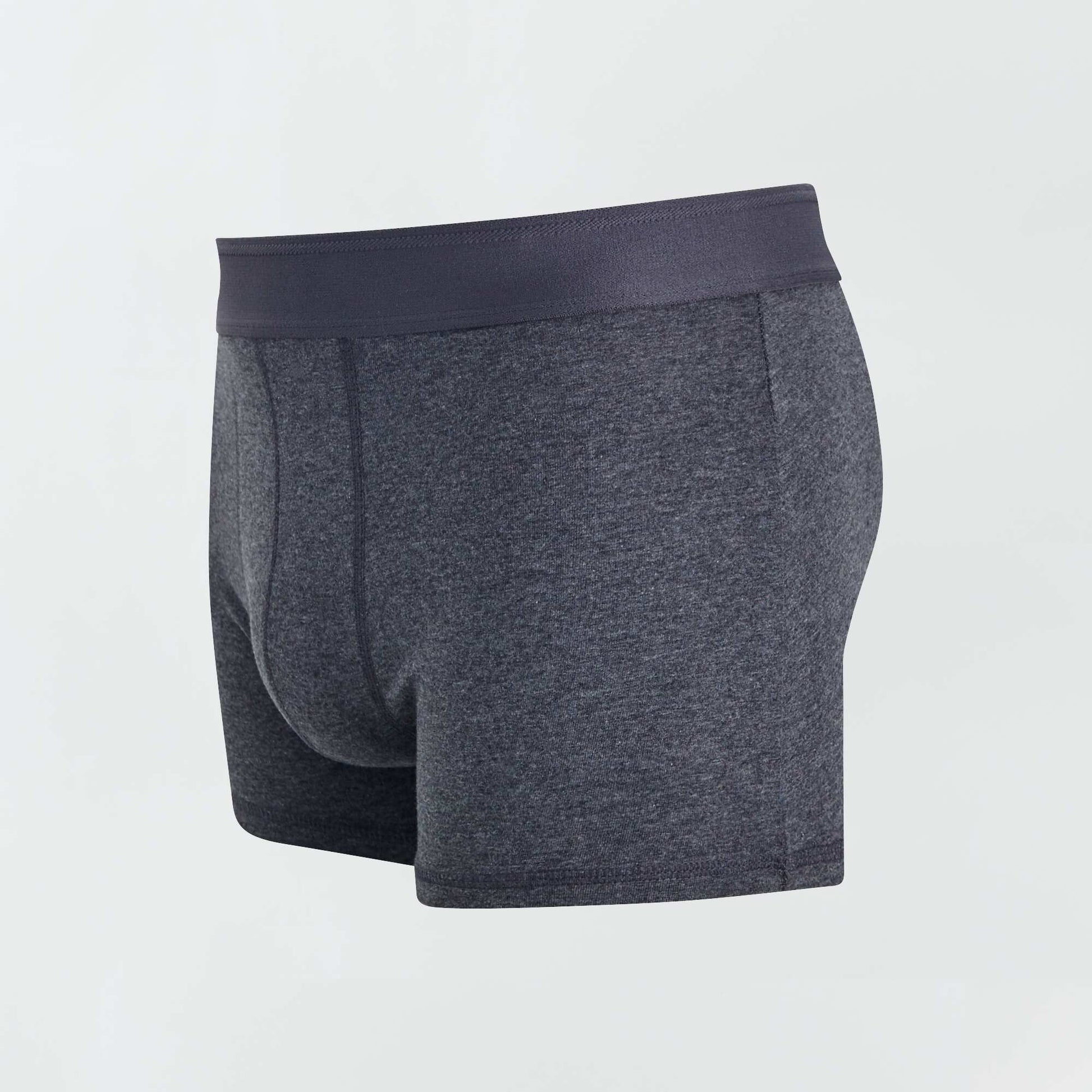Lot de 3 boxers unis GRIS FONCé