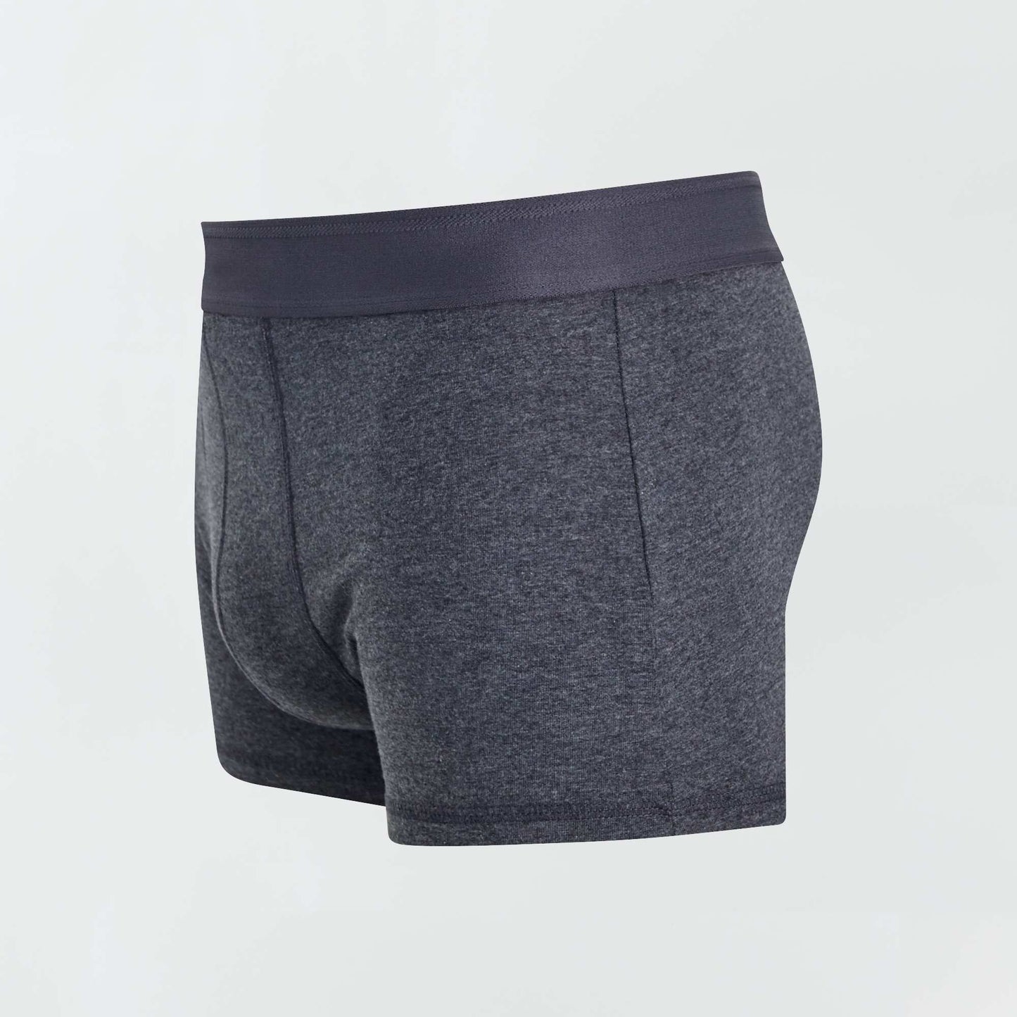 Lot de 3 boxers unis GRIS FONCé